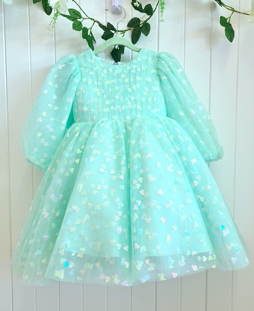 Baby Girl First Birthday Dress -Yellow/Green