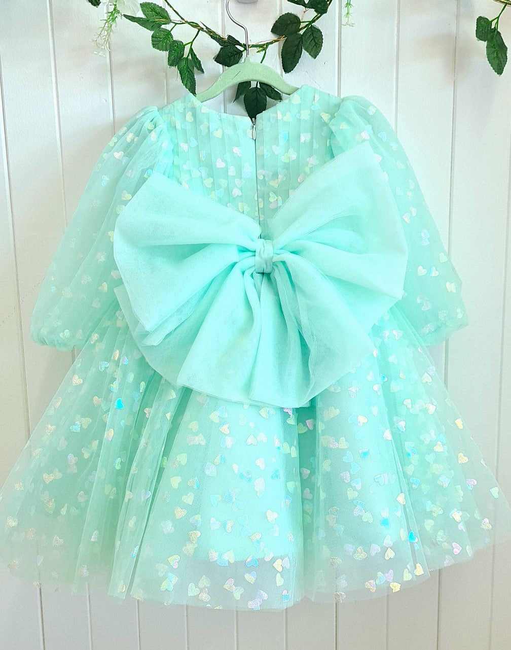 Baby Girl First Birthday Dress -Yellow/Green