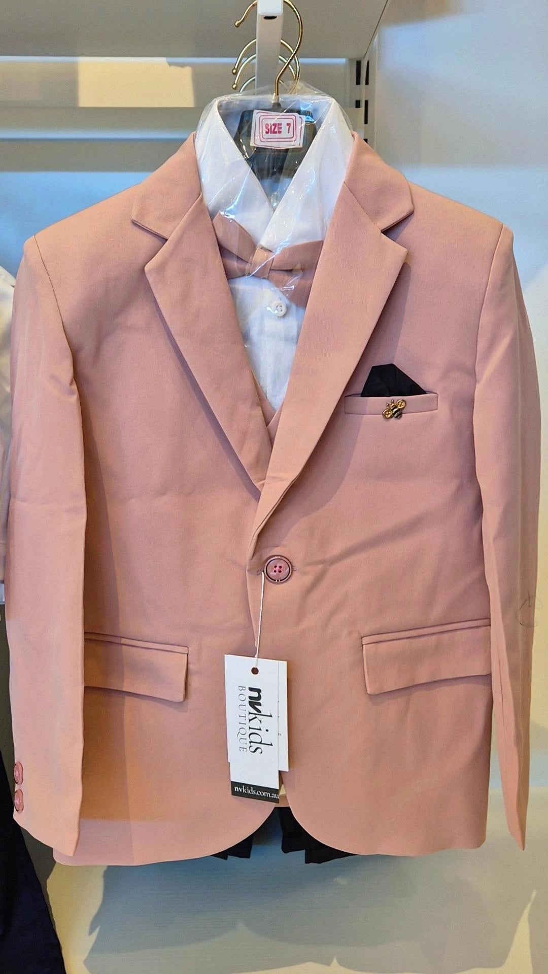 Boys Formal Suit Set - Light Pink Suit