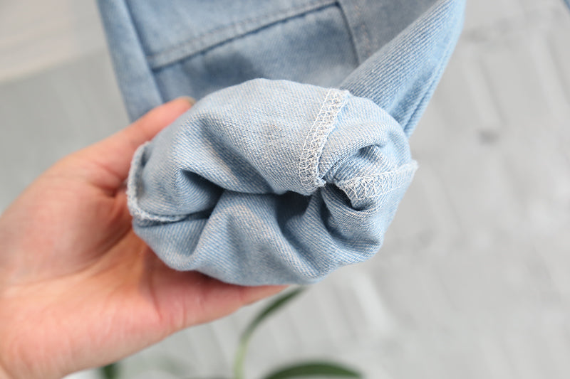 Little Boy Stylish Winter 3pc Yellow Shirt Denim Sweater Set