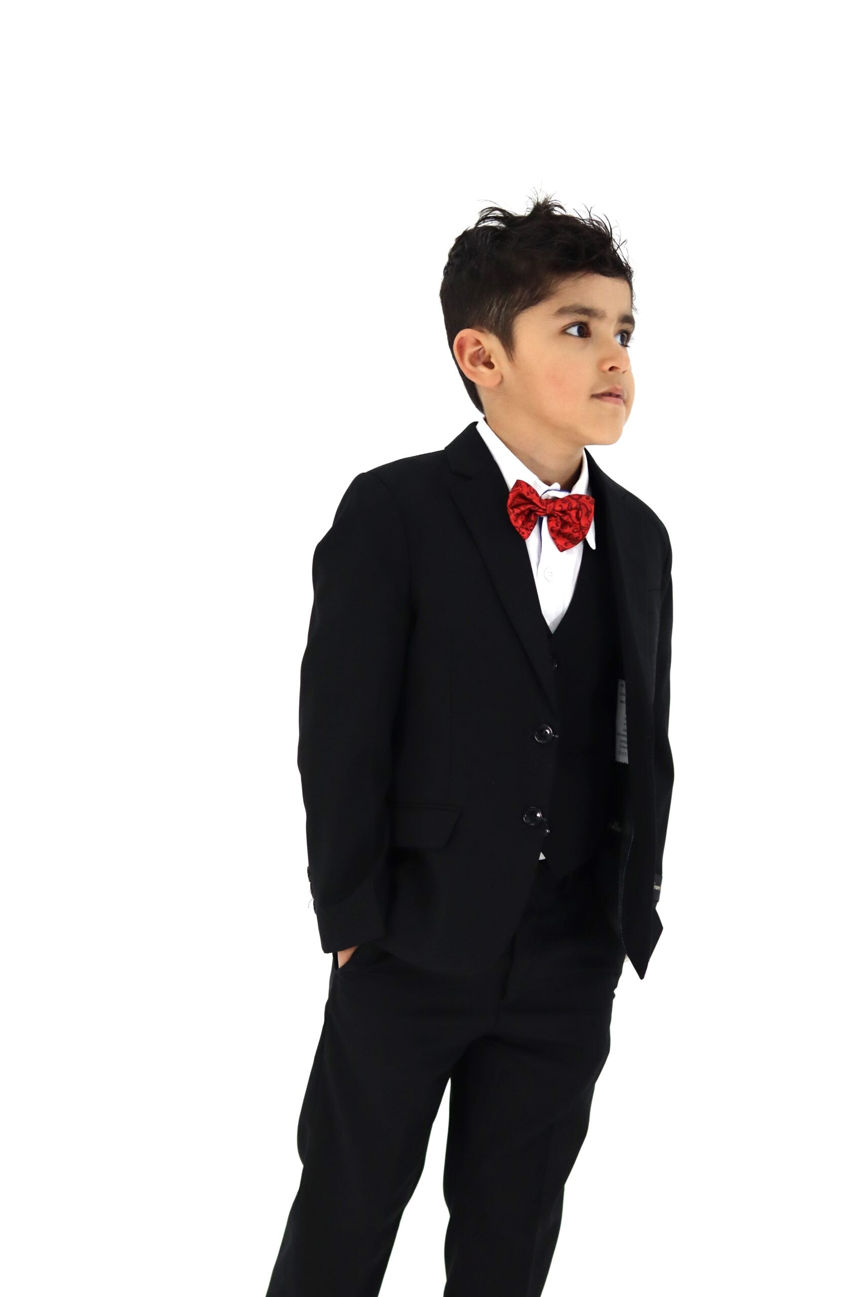 Boys Black Suit Slim Fit - 3pcs Set