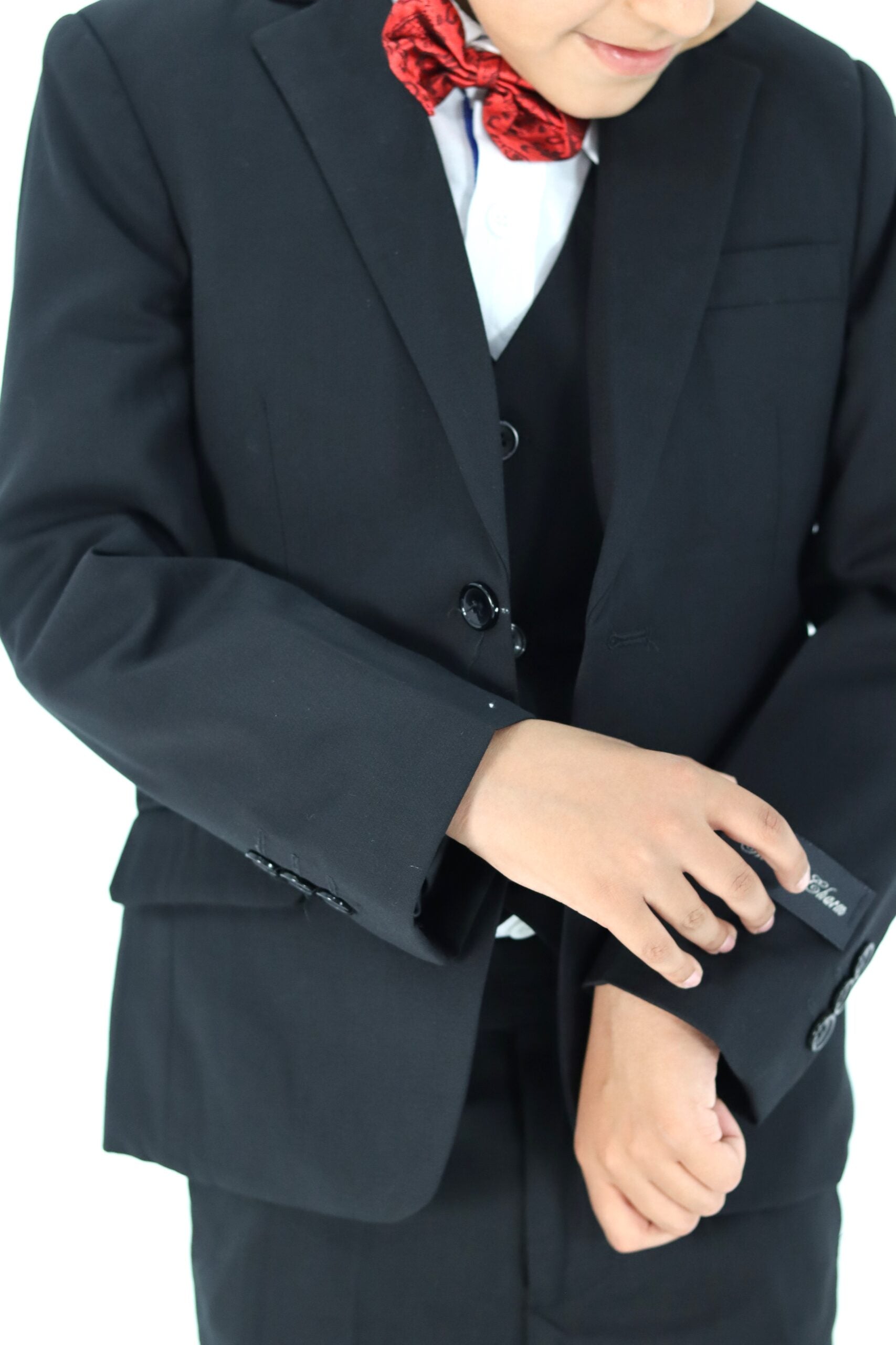 Boys Black Suit Slim Fit - 3pcs Set