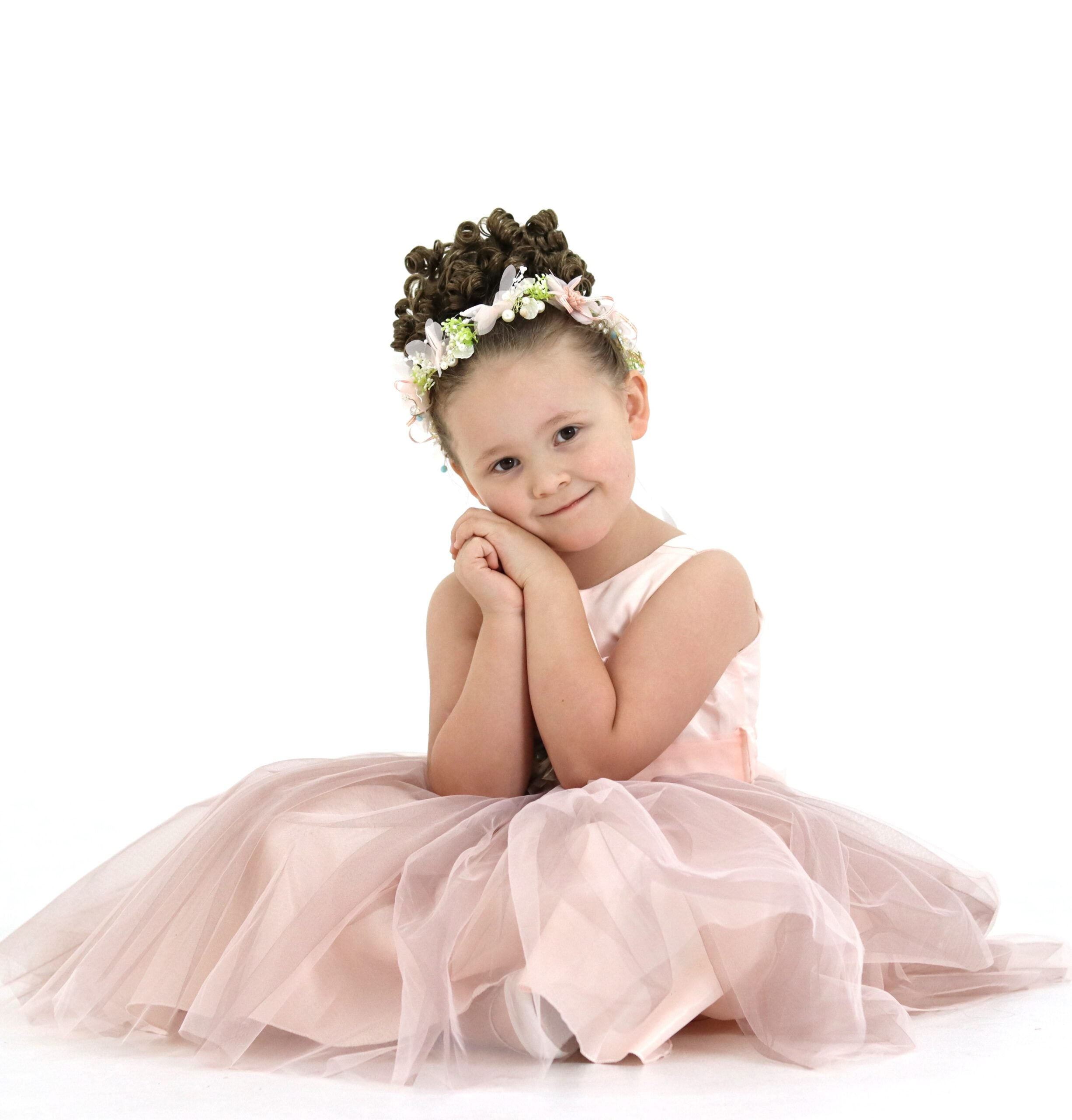 Flower Girl Dress - Dusty Pink High Low Dress