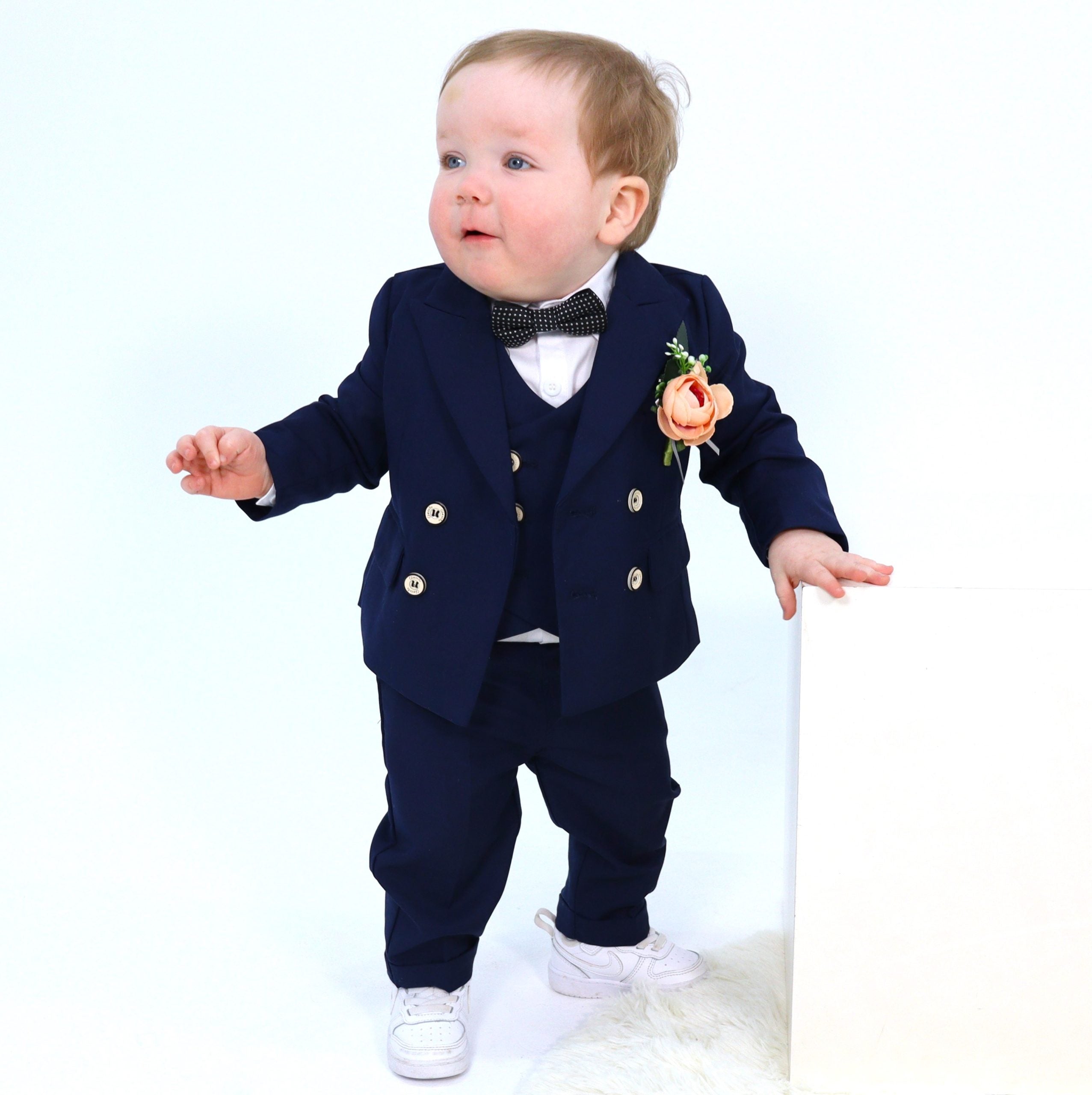 Little Boy Navy Suit 6pcs Set