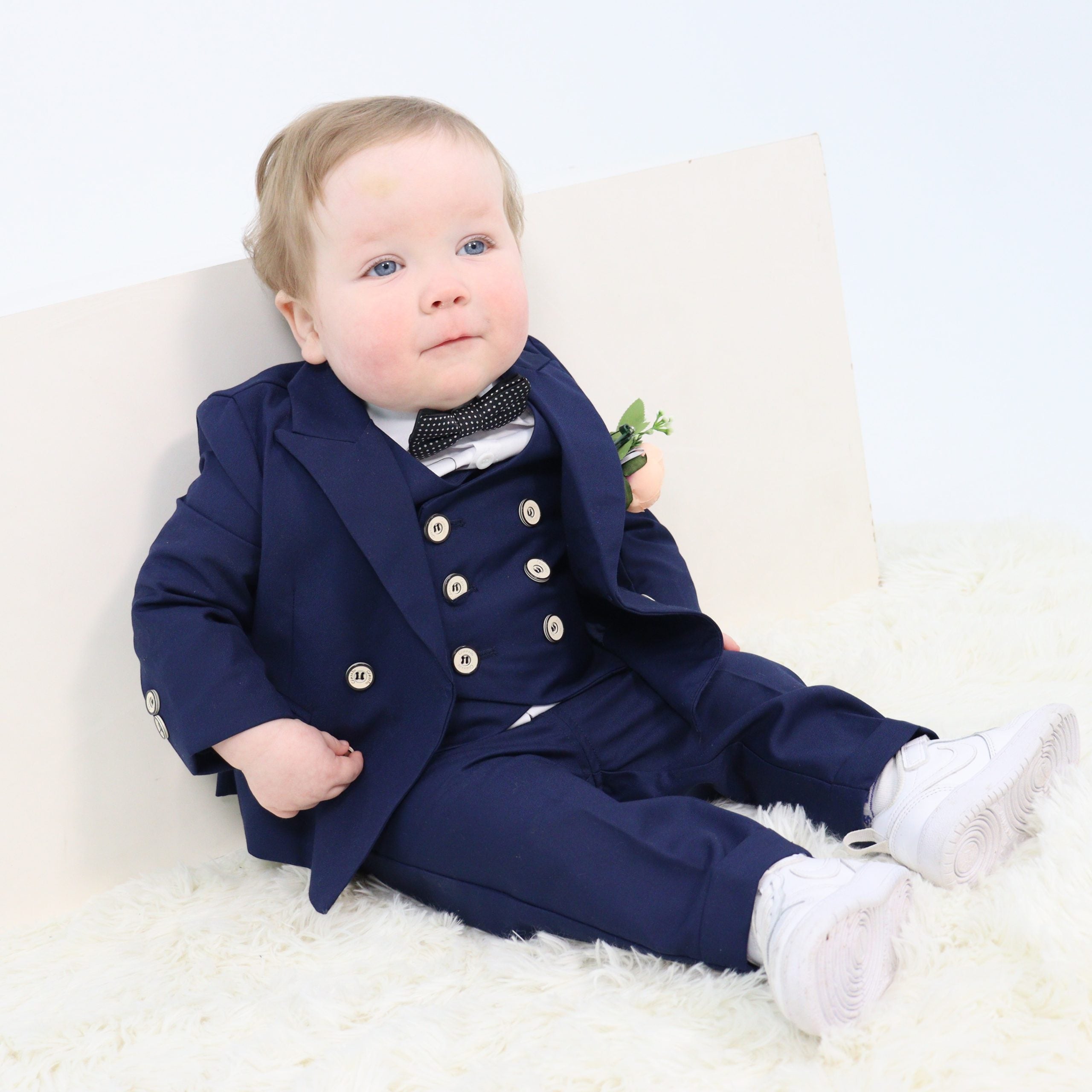 Little Boy Navy Suit 6pcs Set