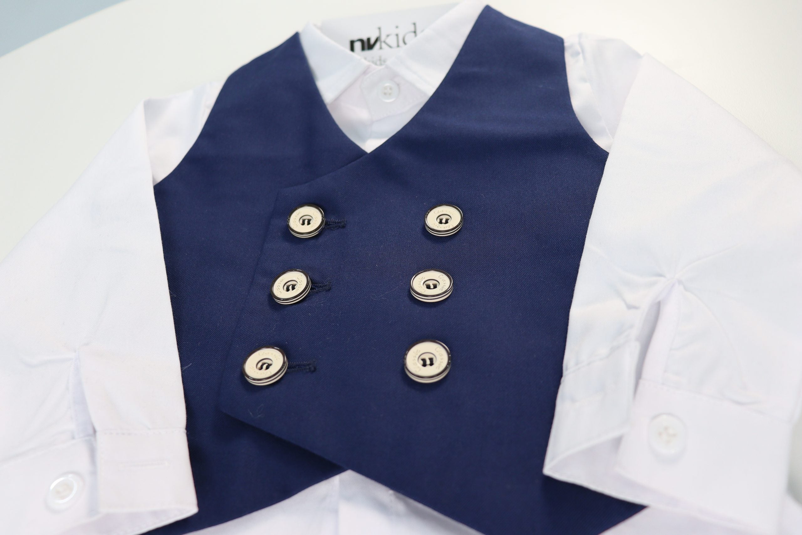 Little Boy Navy Suit 6pcs Set