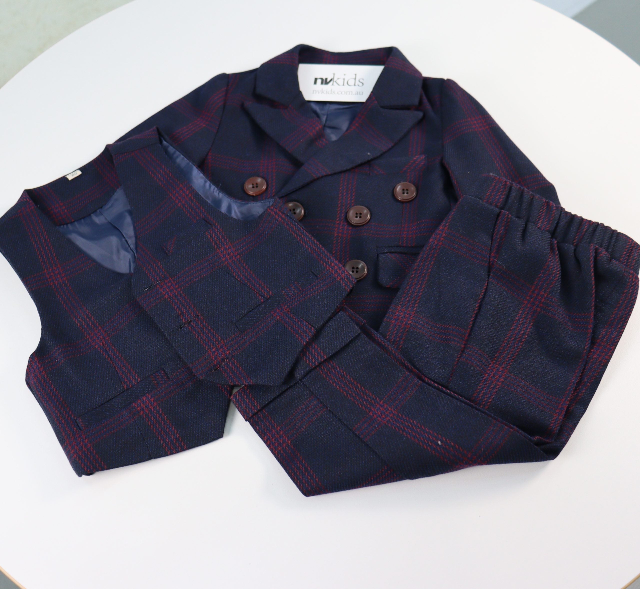 Little Boy Formal Suit 5pcs Set