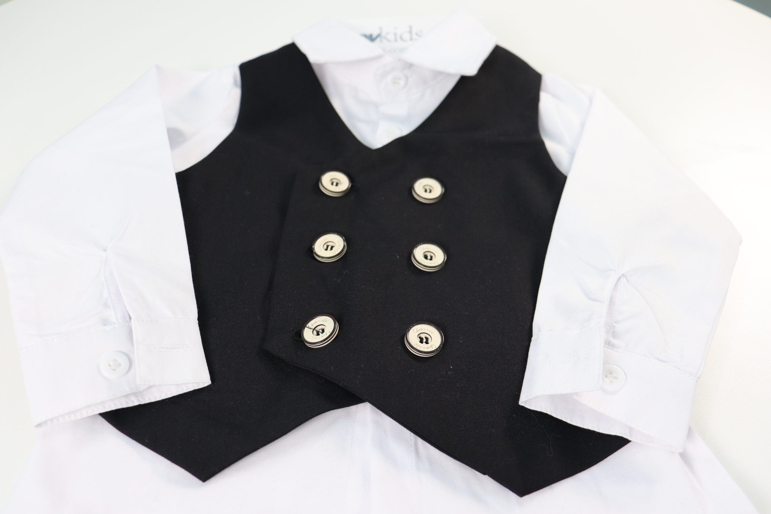 Little Boy Black Suit - Page Boys Suit 6pcs Set