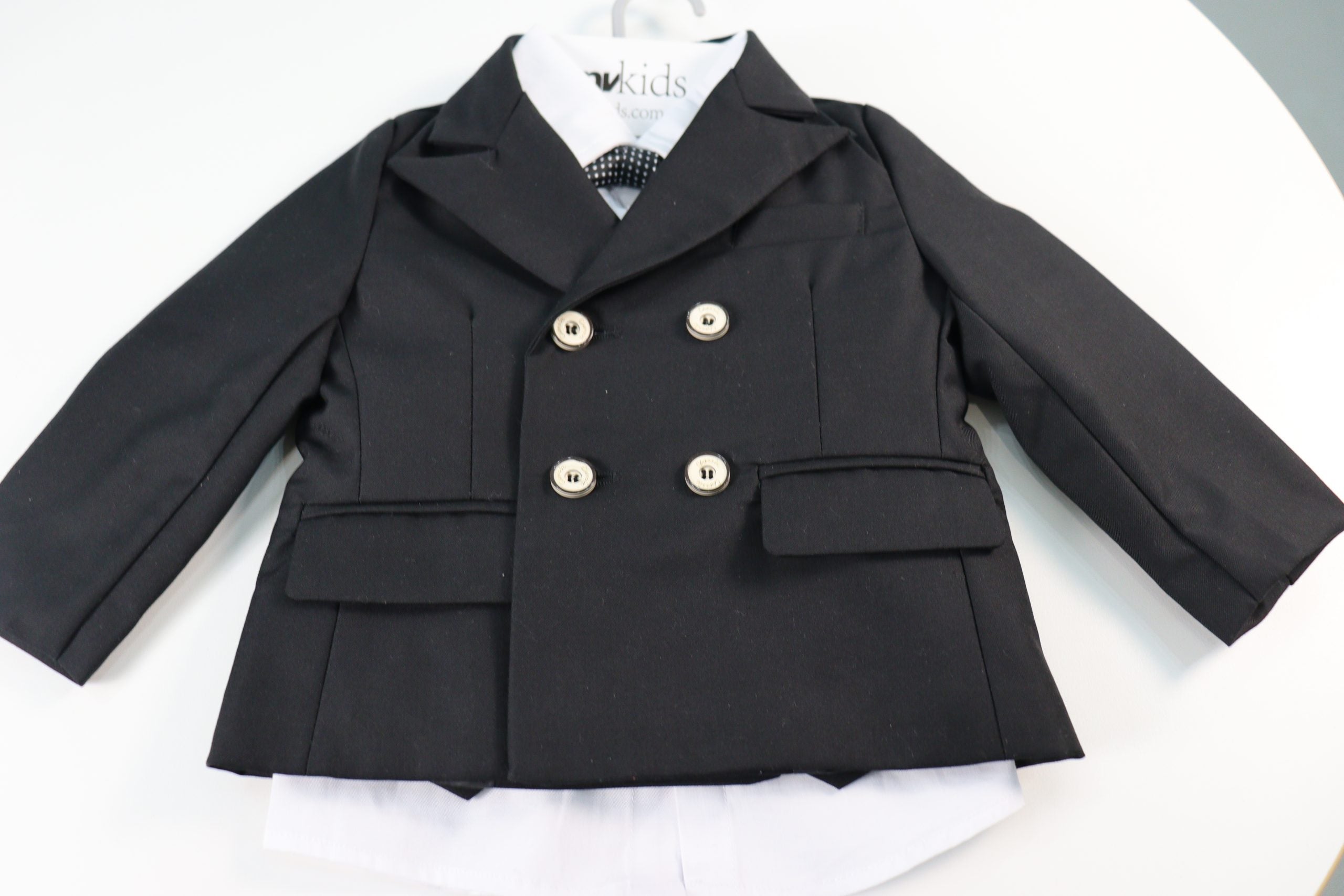 Little Boy Black Suit - Page Boys Suit 6pcs Set