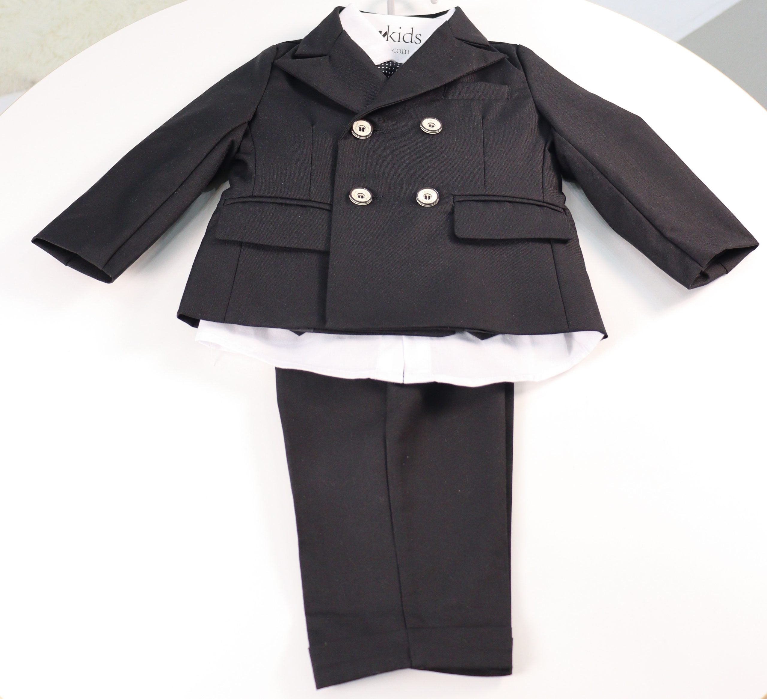Little Boy Black Suit - Page Boys Suit 6pcs Set