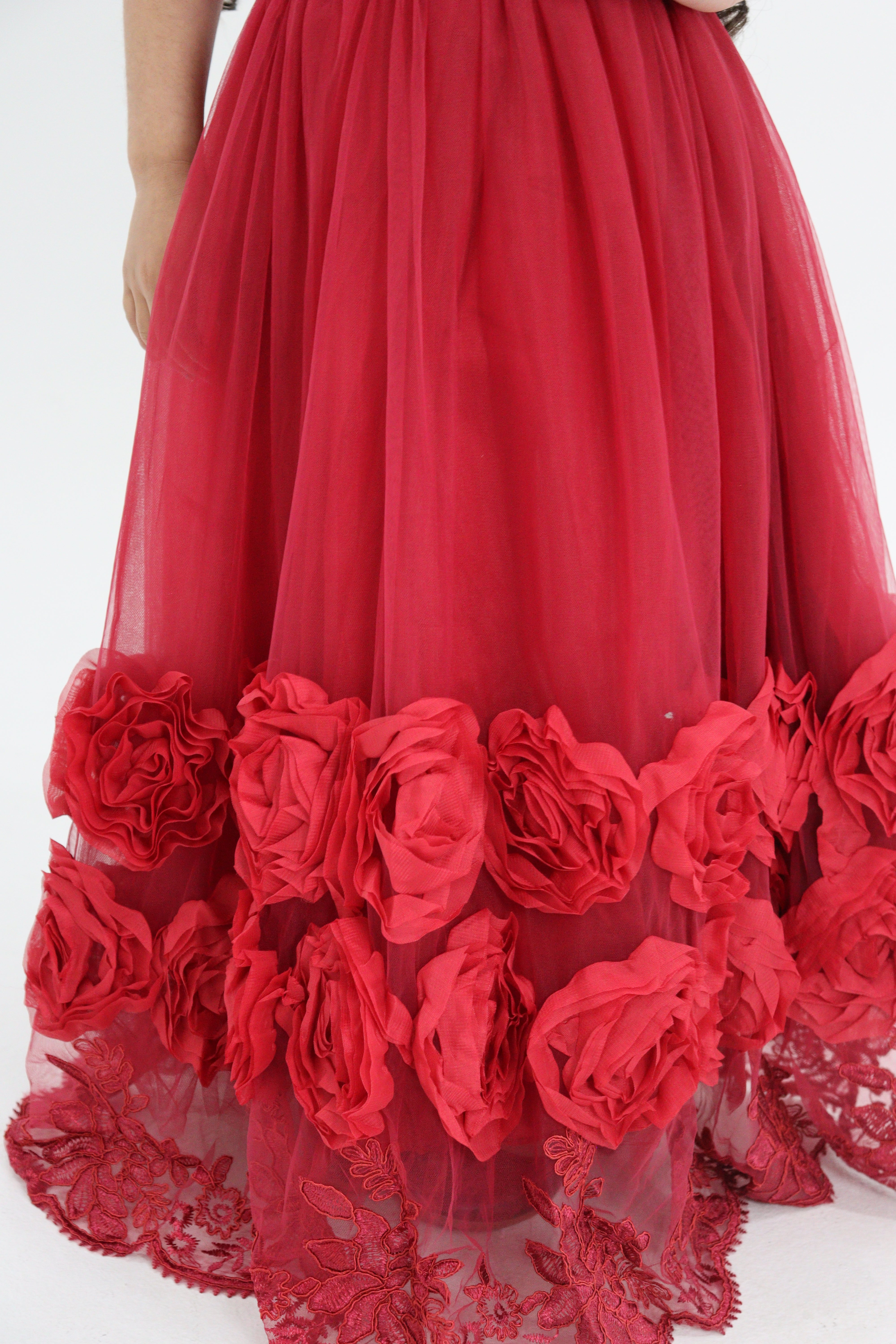 Short Sleeve Red Dress - Christmas Dress