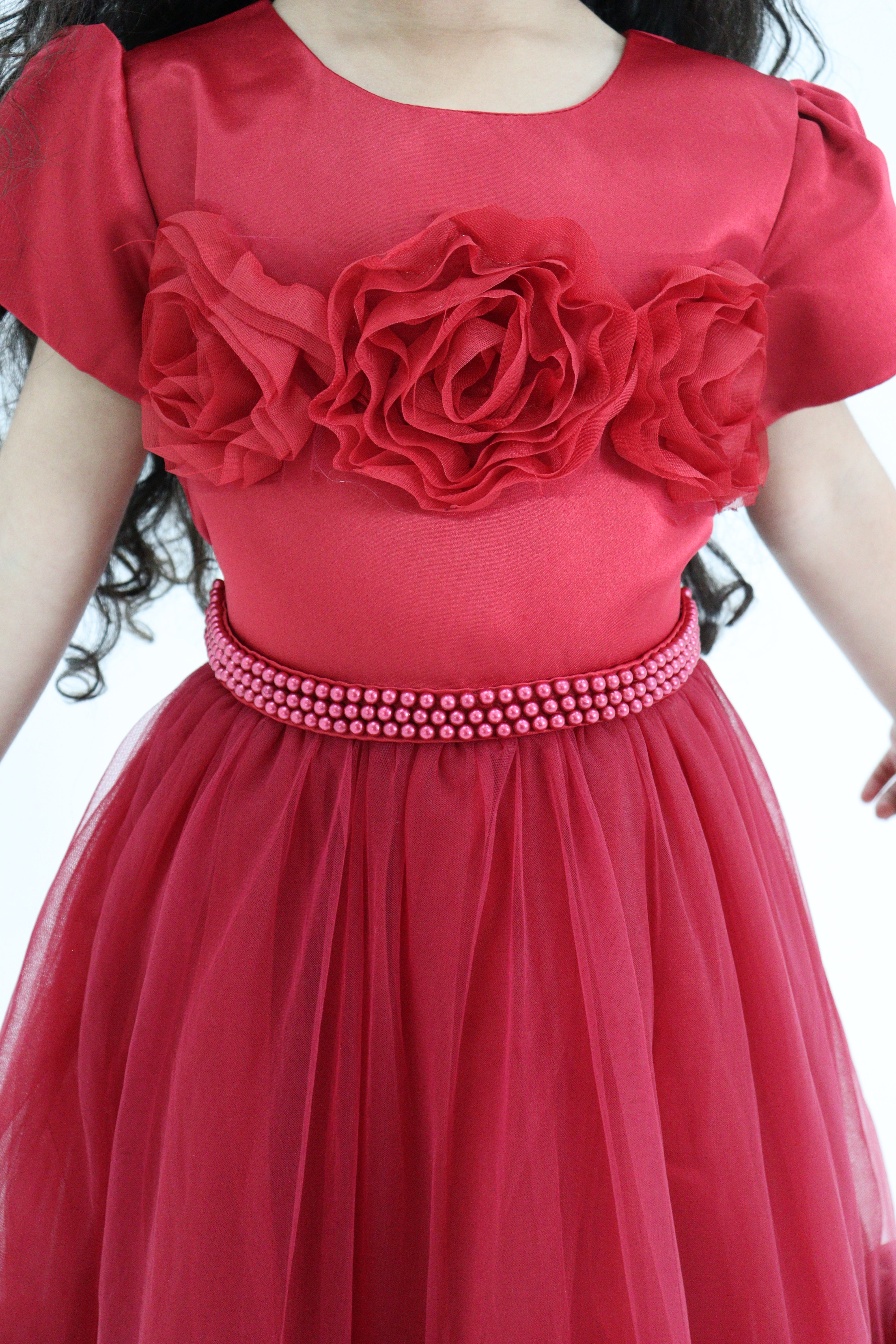 Short Sleeve Red Dress - Christmas Dress