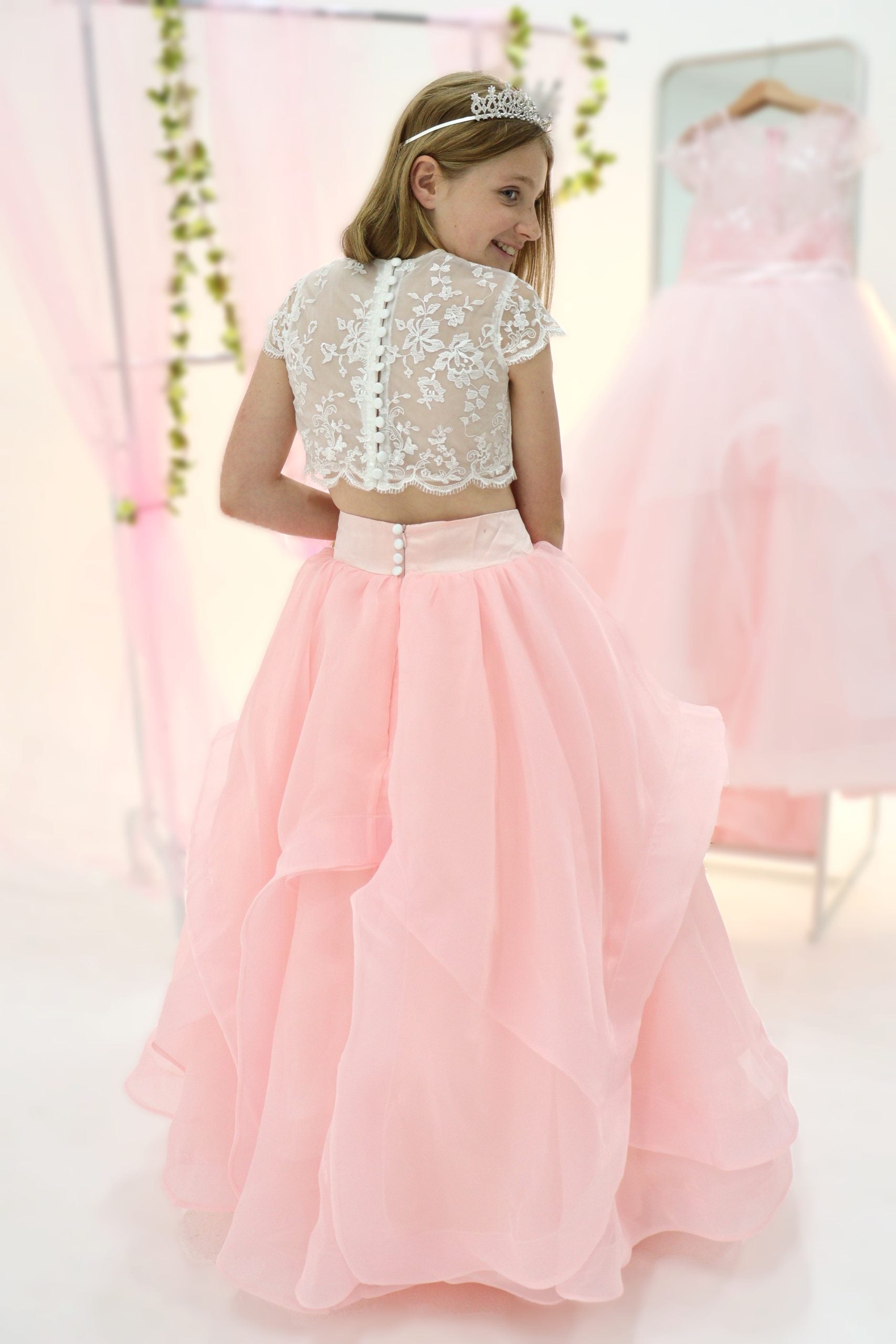 Girls Top Skirt Set Pageant Outfit
