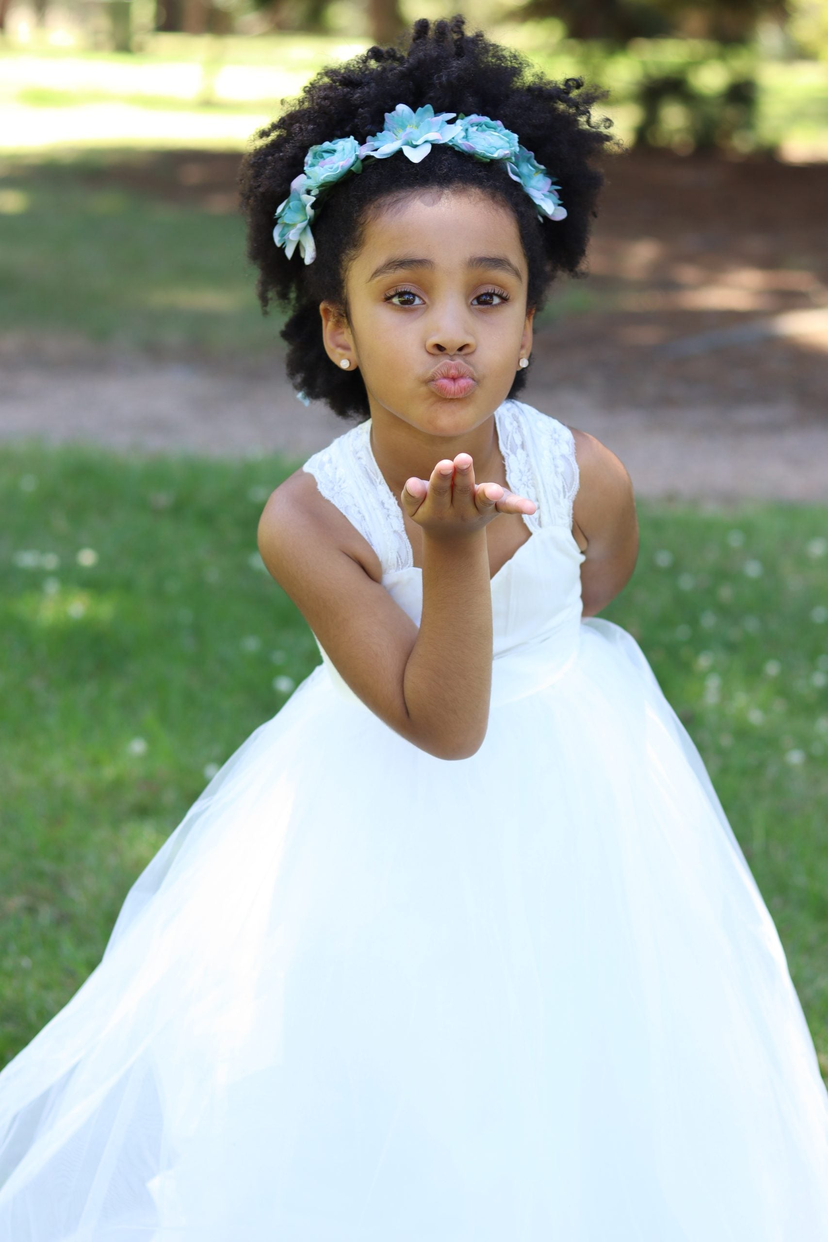 Flower Girl Dress - Cross Back