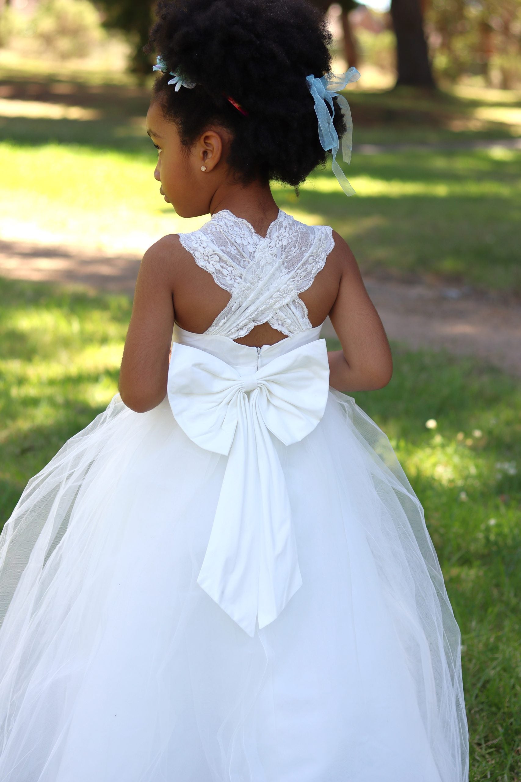 Flower Girl Dress - Cross Back
