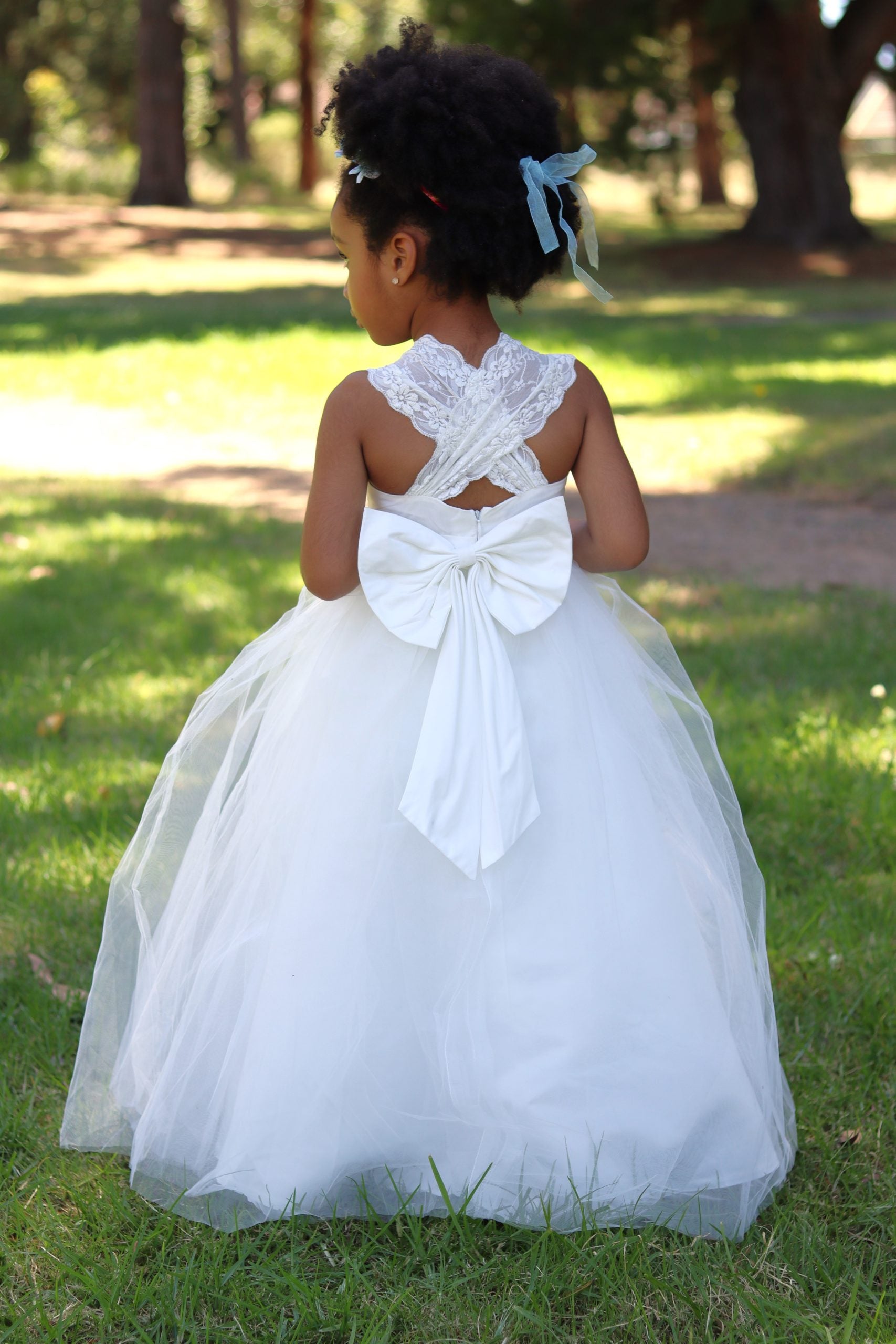 Flower Girl Dress - Cross Back