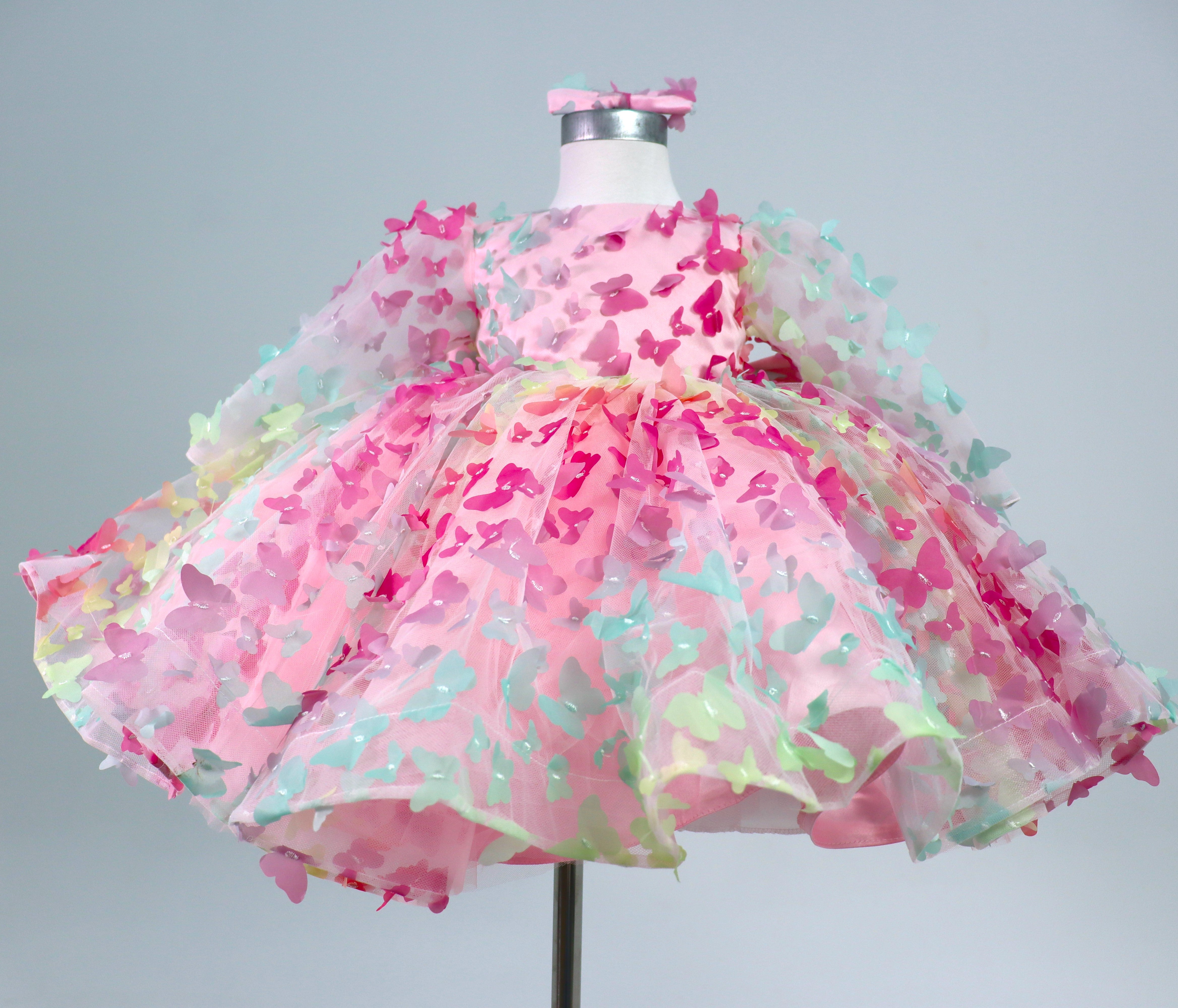 Baby Girl Dress First Birthday- Long Sleeves