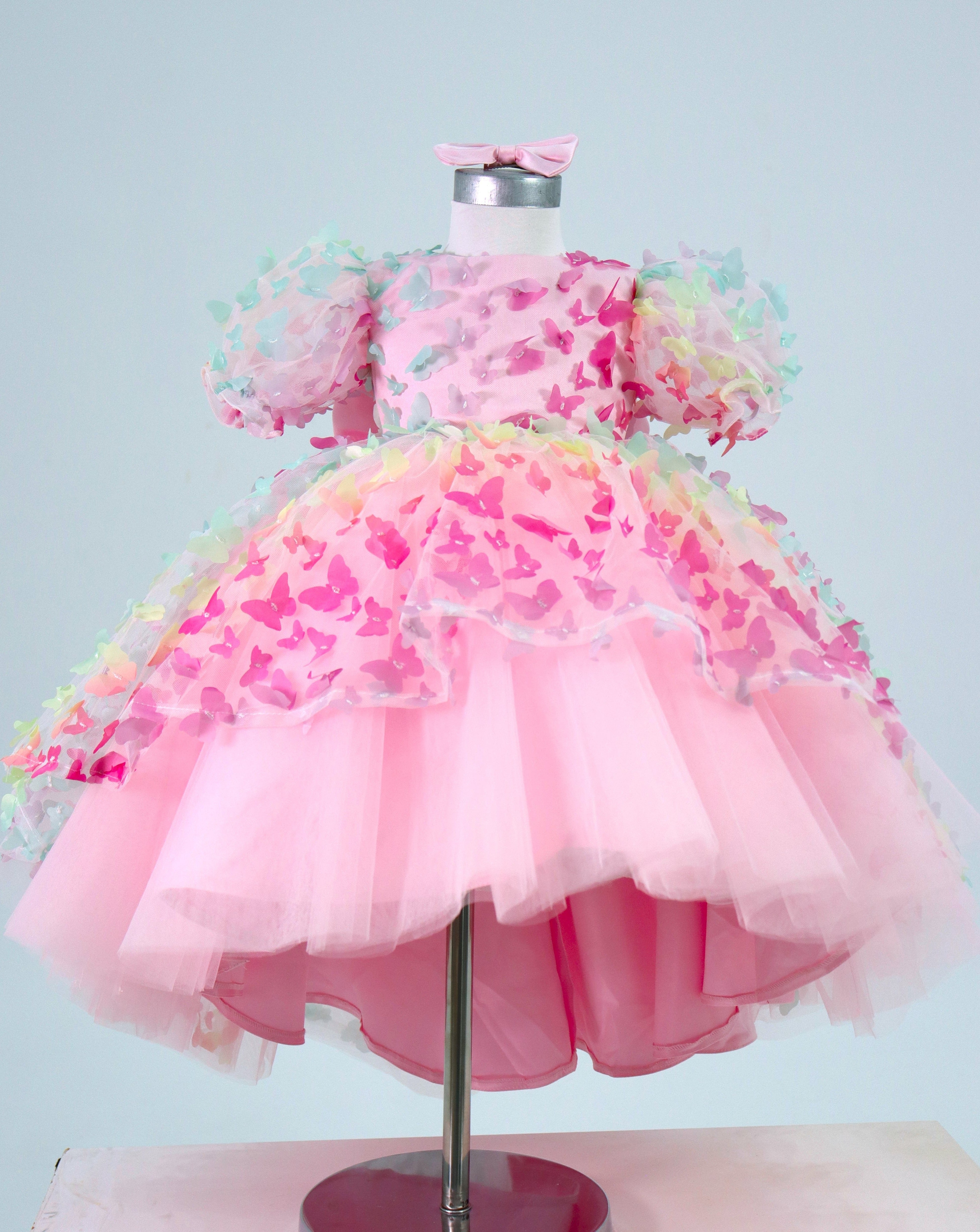Butterfly Dress First Birthday - High Low