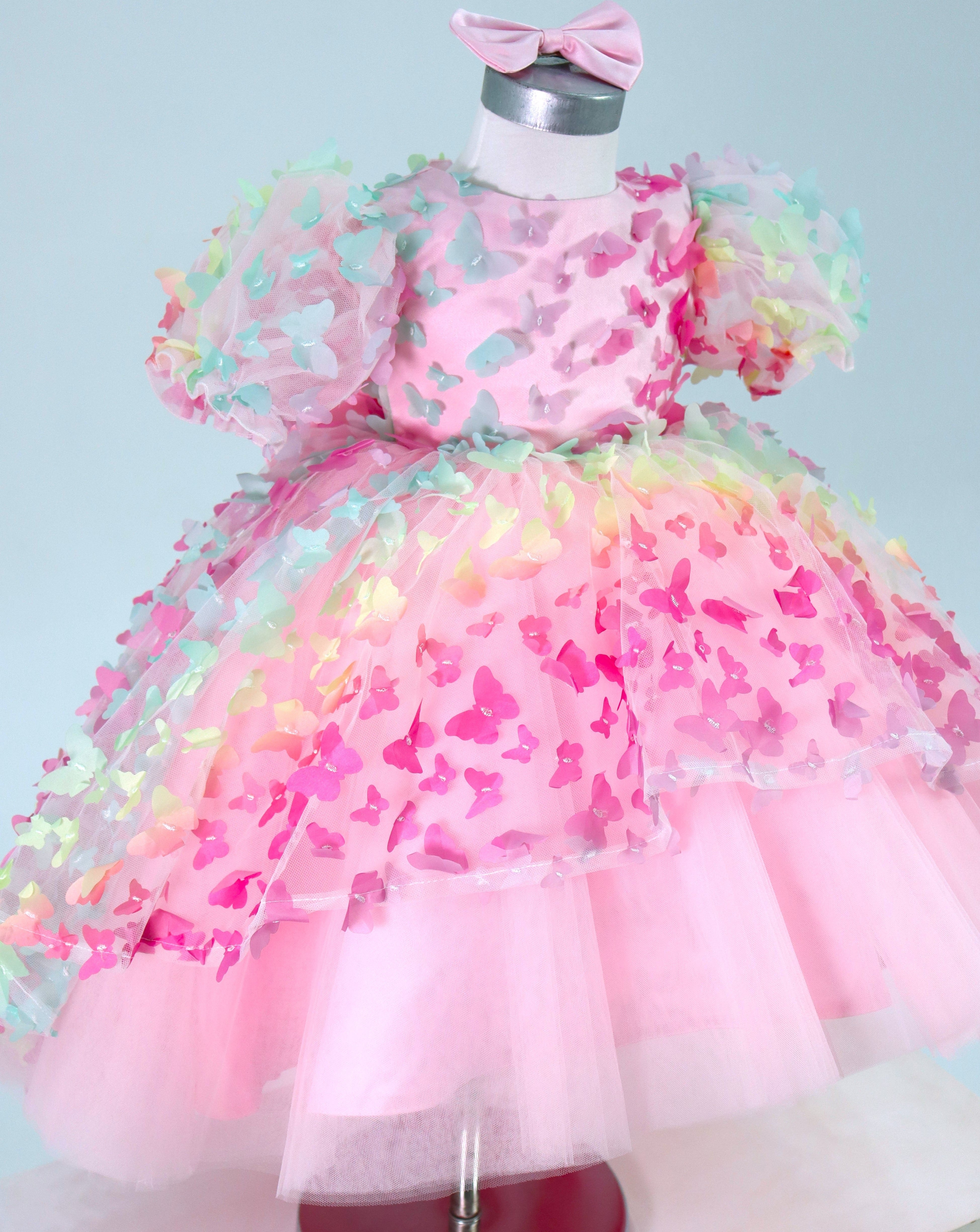 Butterfly Dress First Birthday - High Low