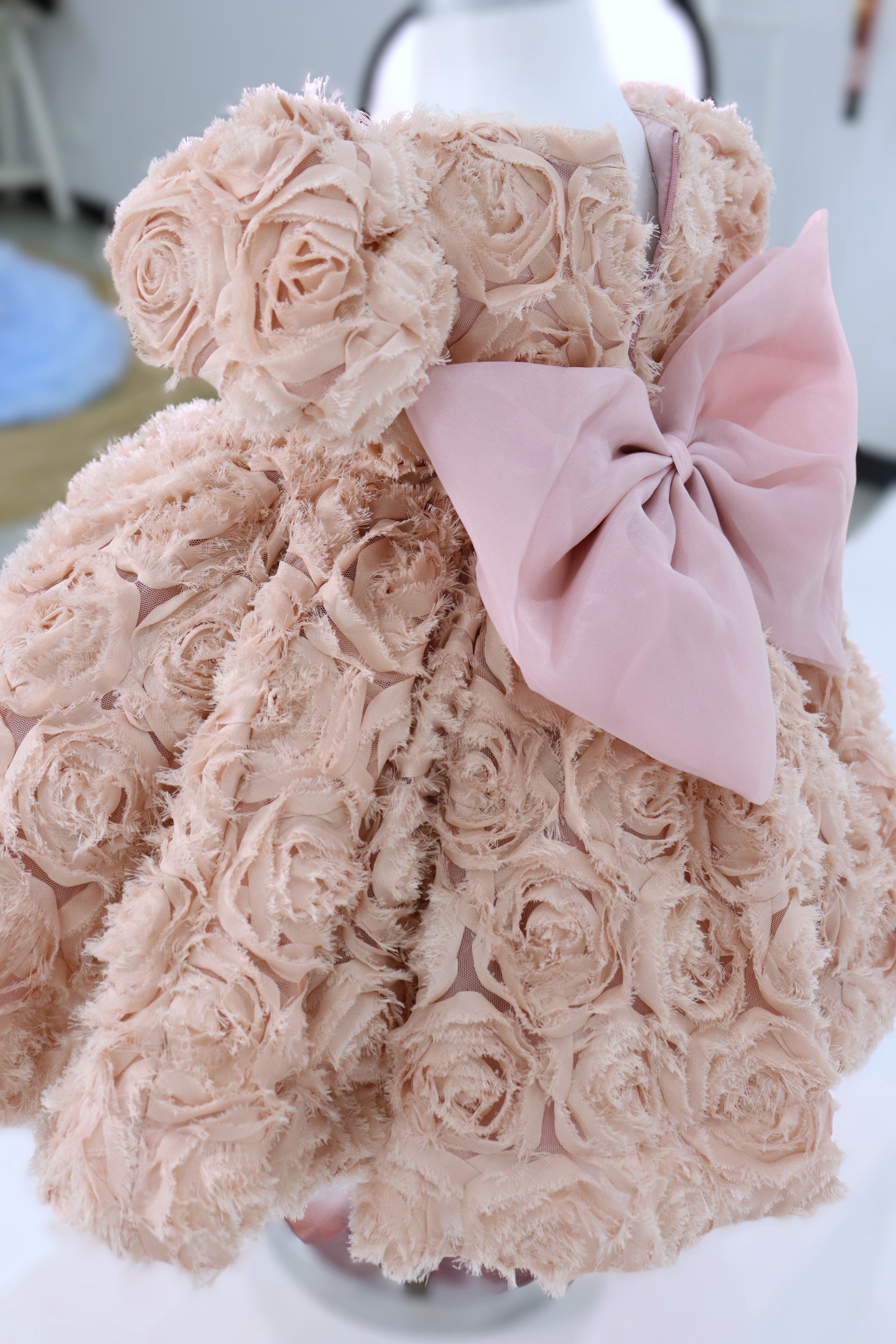 Baby Girl First Birthday Dress - Dusty Pink