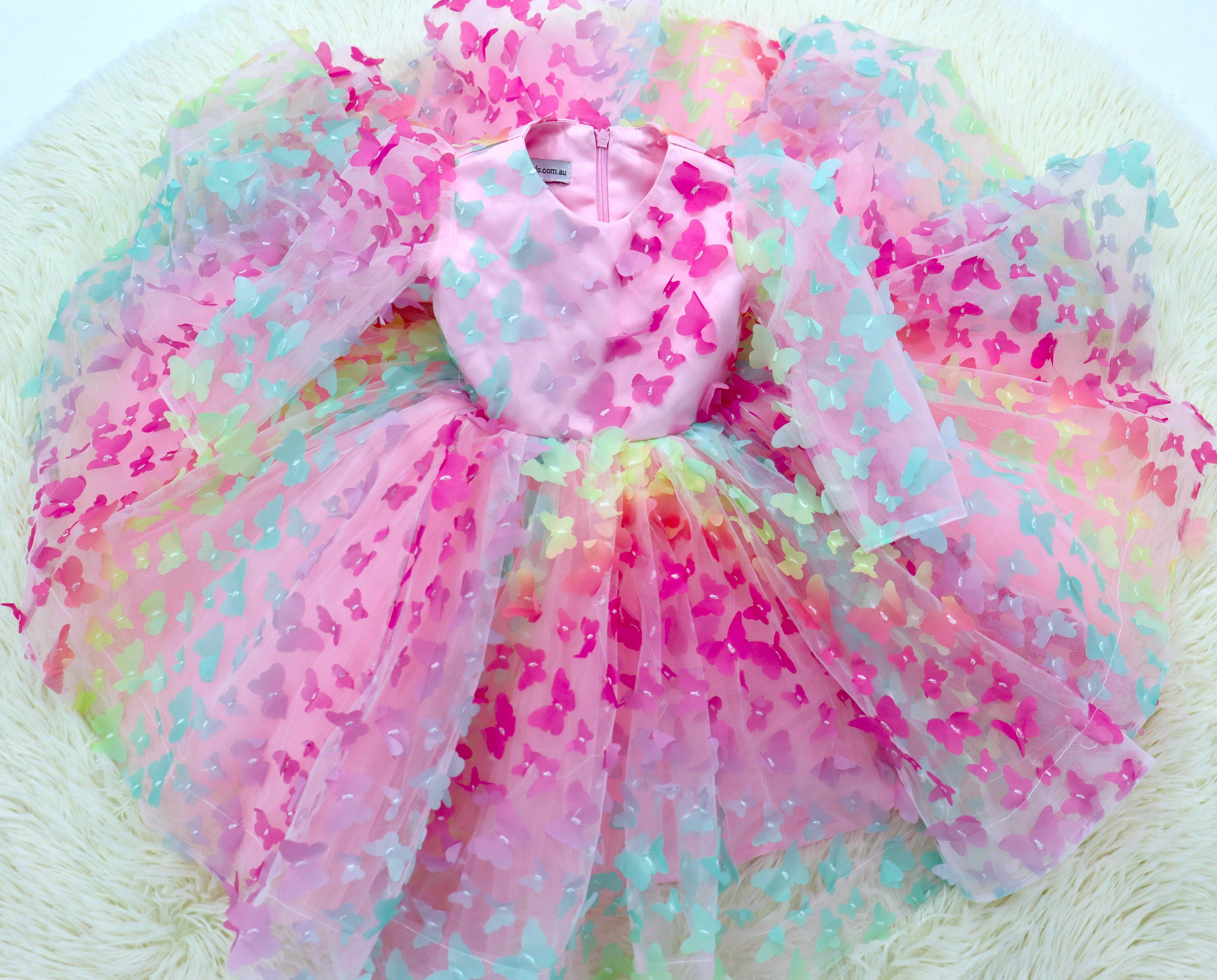 Baby Girl Dress First Birthday- Long Sleeves