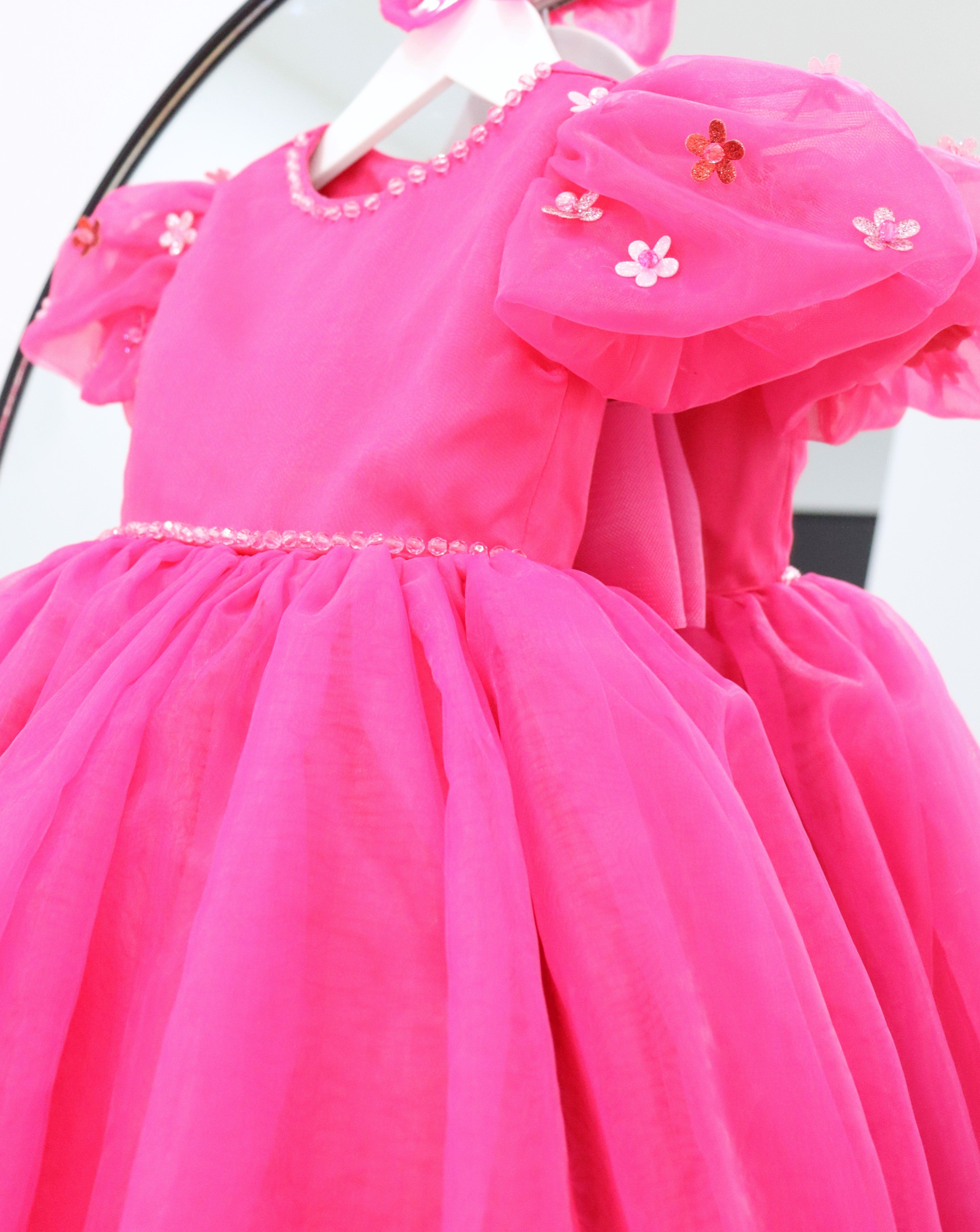 Baby Girl First Birthday Dress - Hot Pink