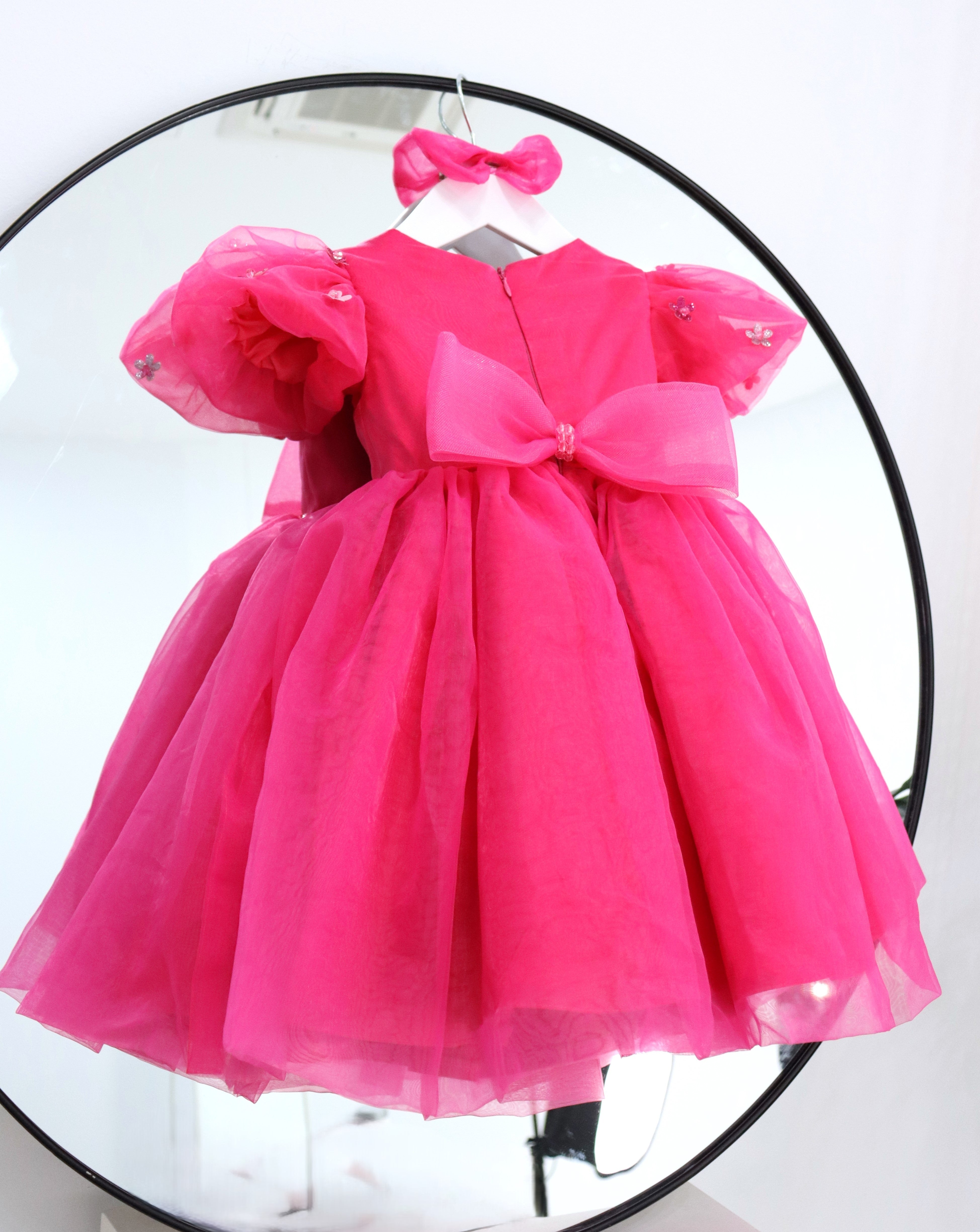 Baby Girl First Birthday Dress - Hot Pink