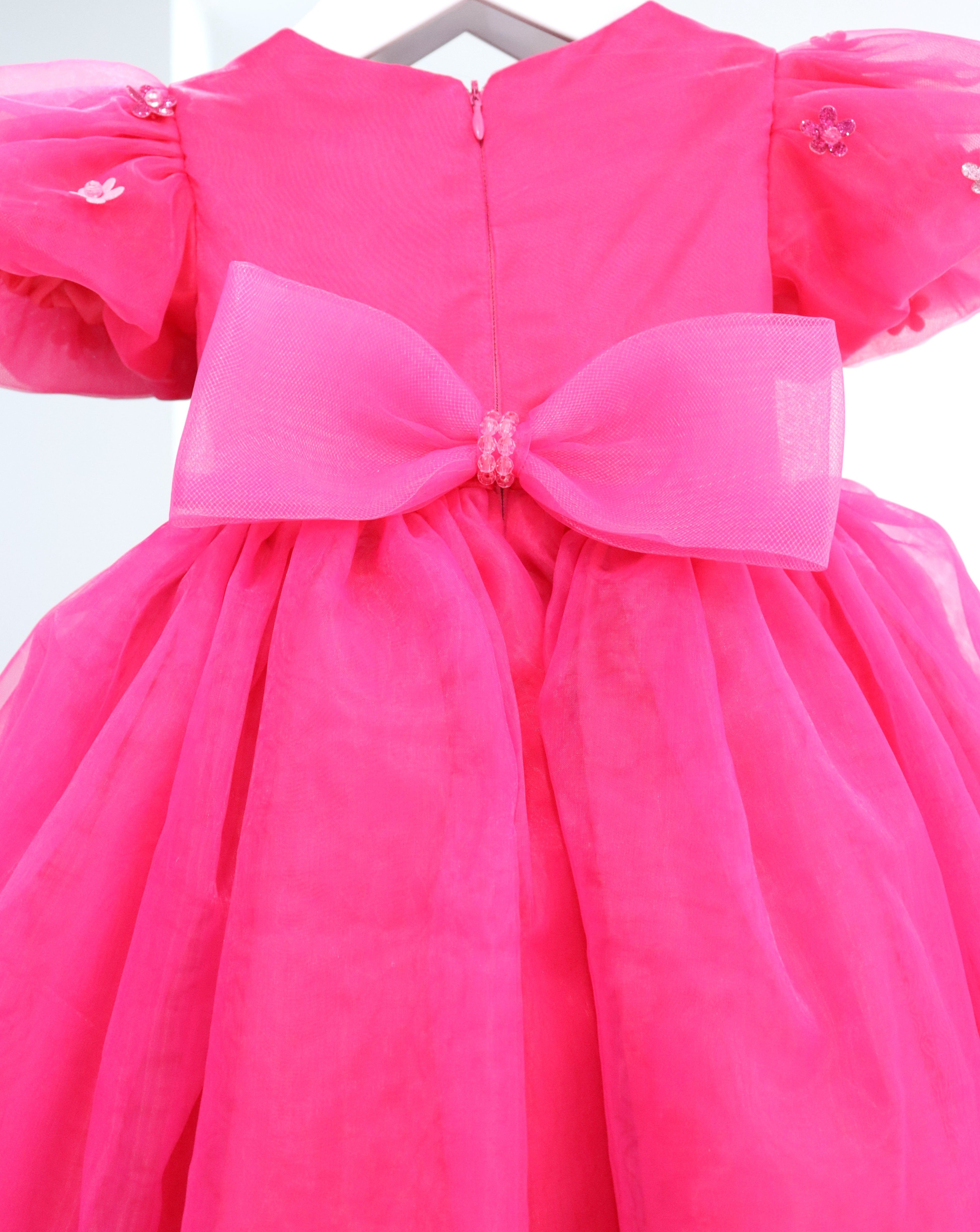 Baby Girl First Birthday Dress - Hot Pink