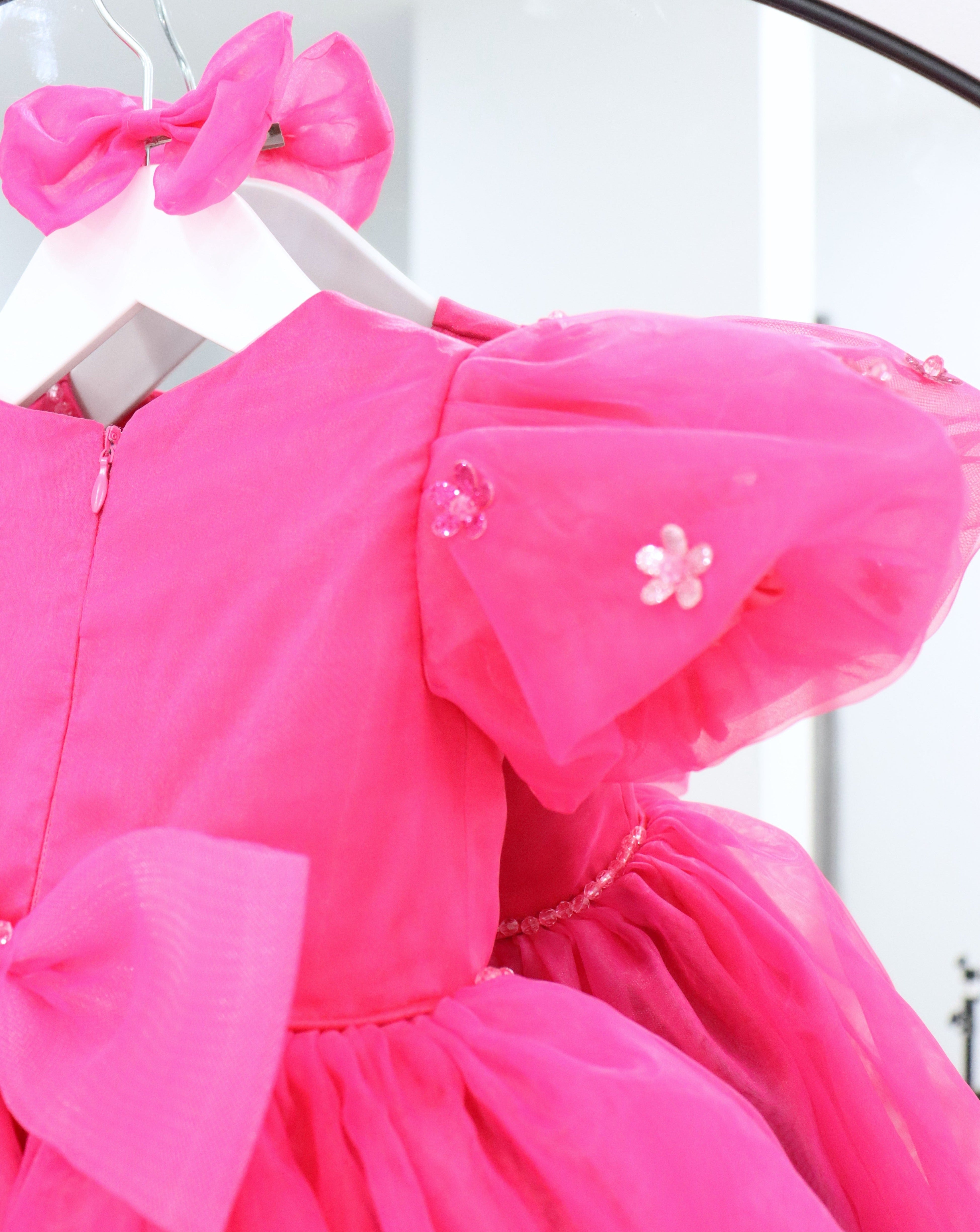 Baby Girl First Birthday Dress - Hot Pink