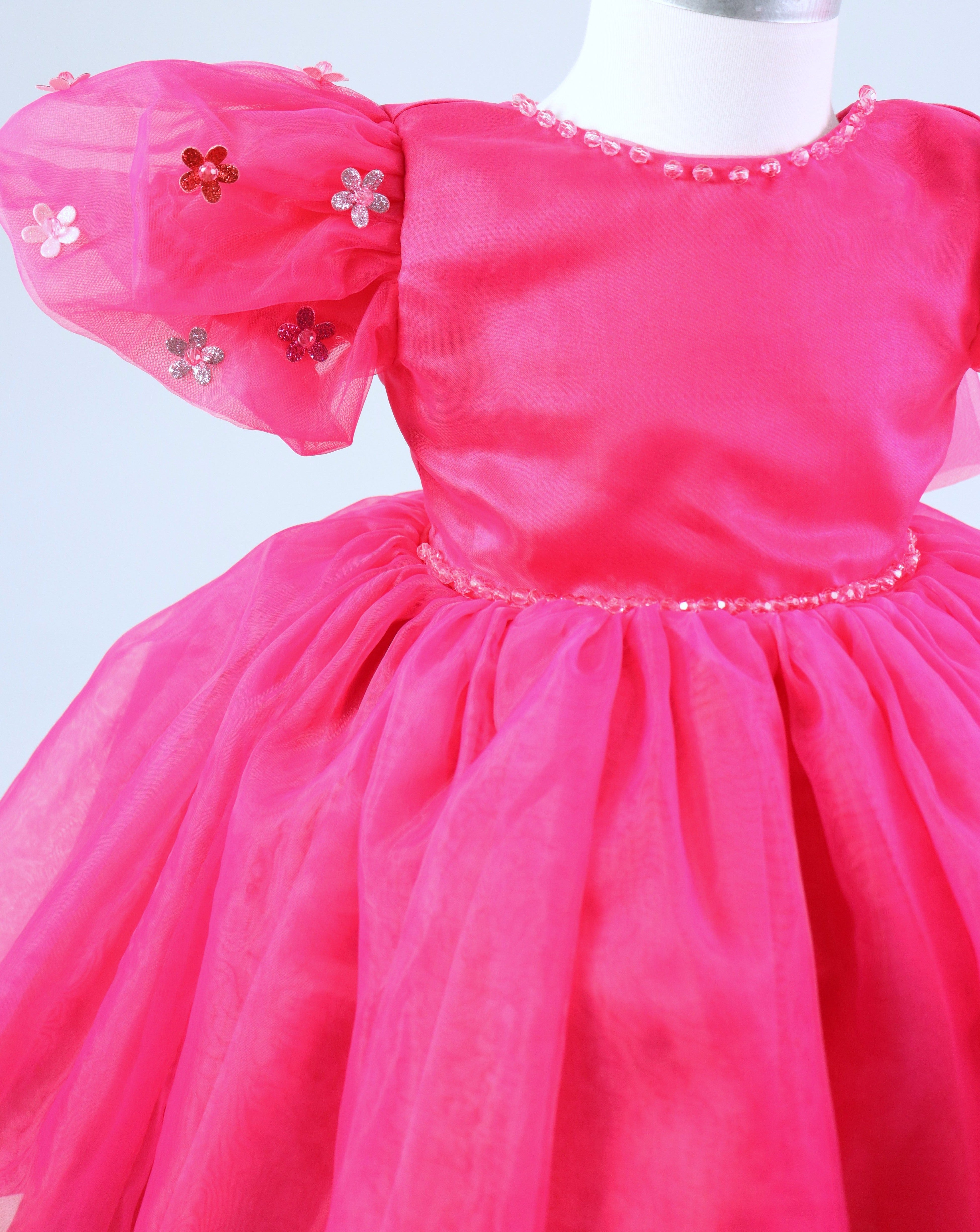 Baby Girl First Birthday Dress - Hot Pink