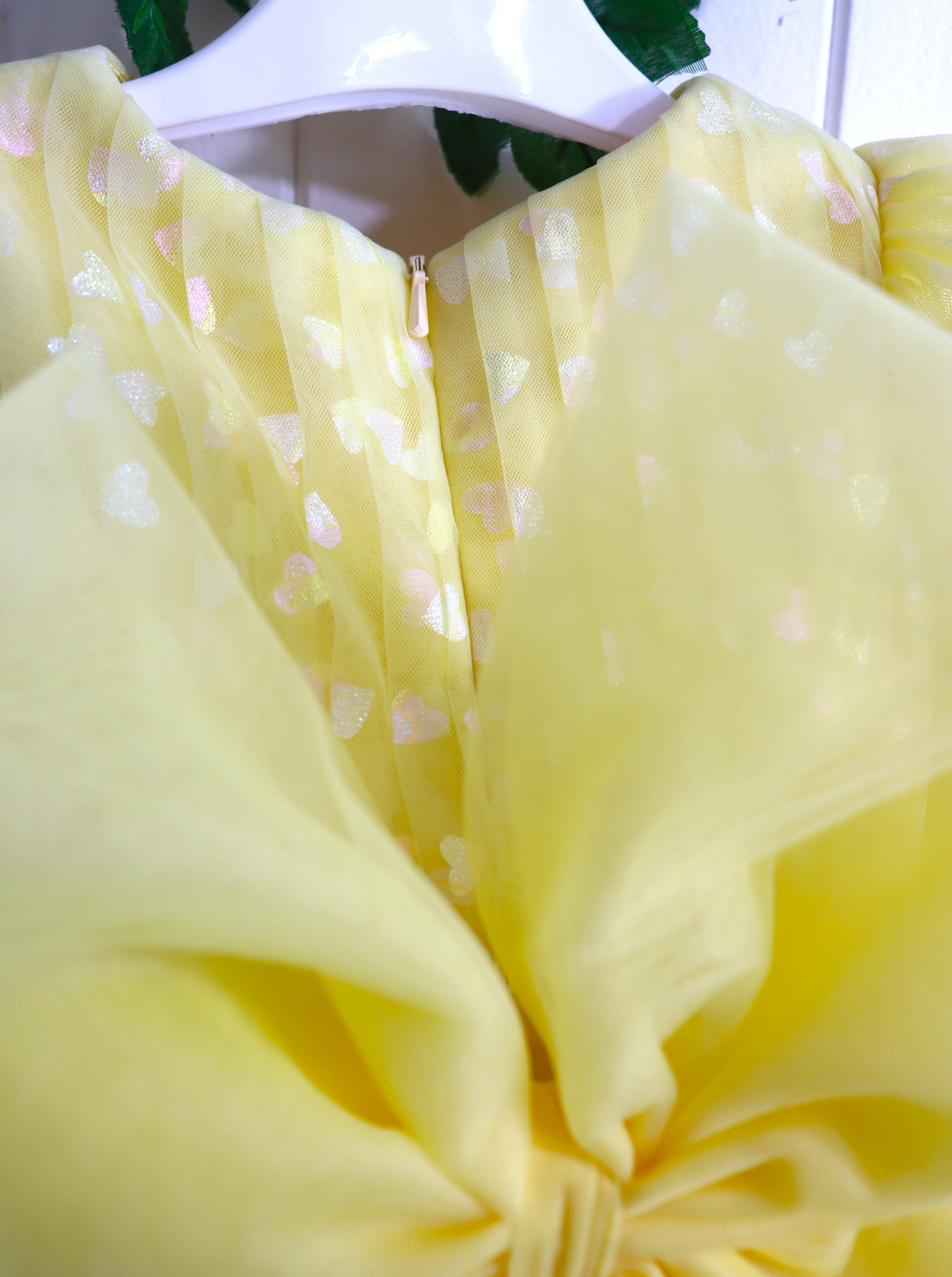 Baby Girl First Birthday Dress -Yellow/Green