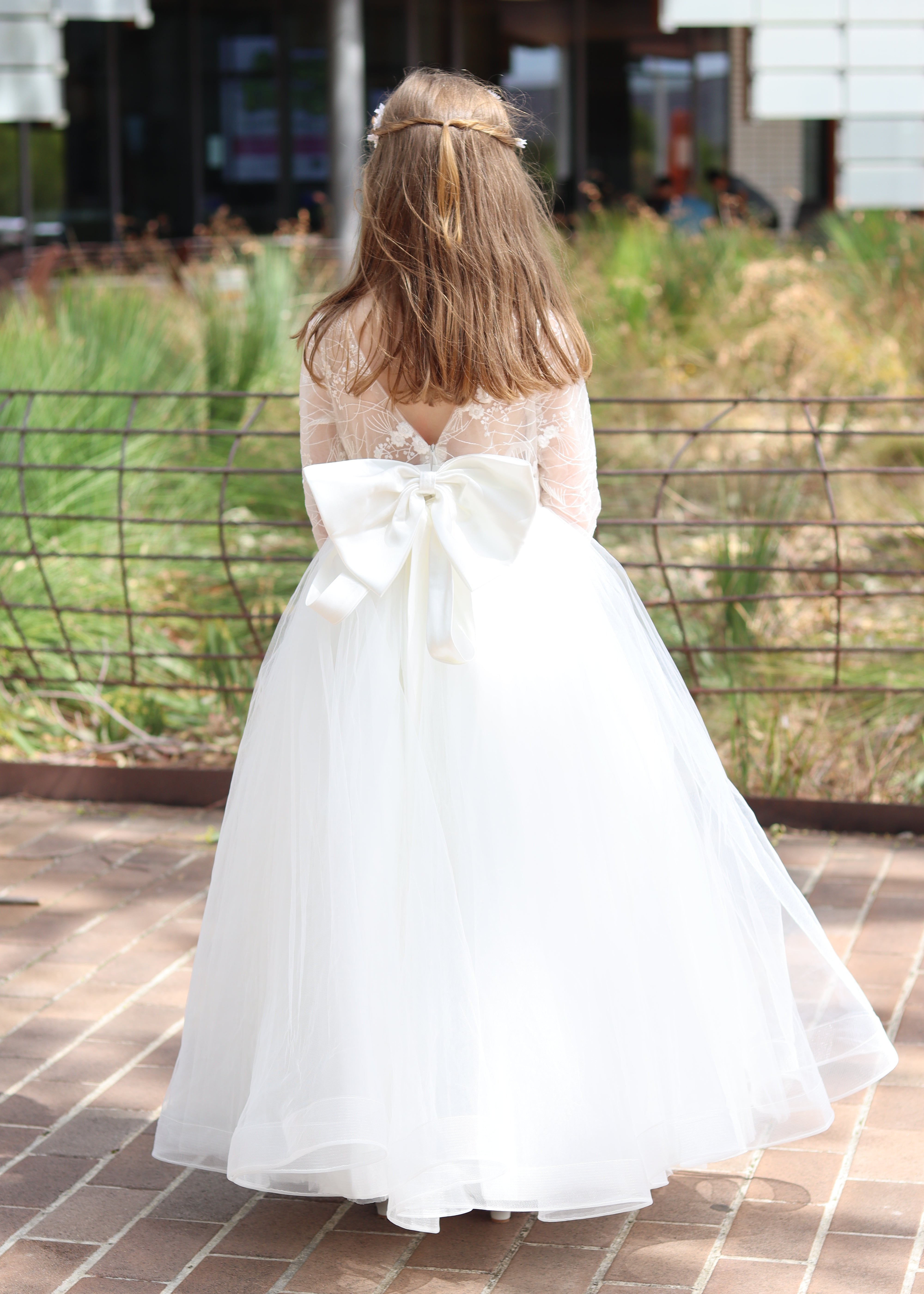 Skye Luxury Communion Dress - Full Sleeve Dress