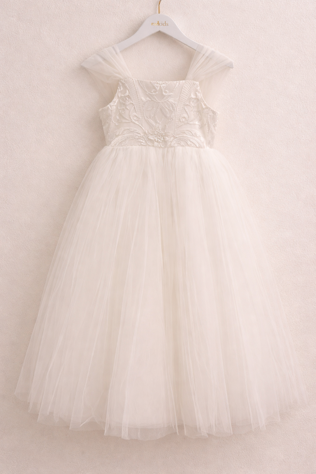 Mia Ivory Flower Girl Dress - Lace Tulle dress