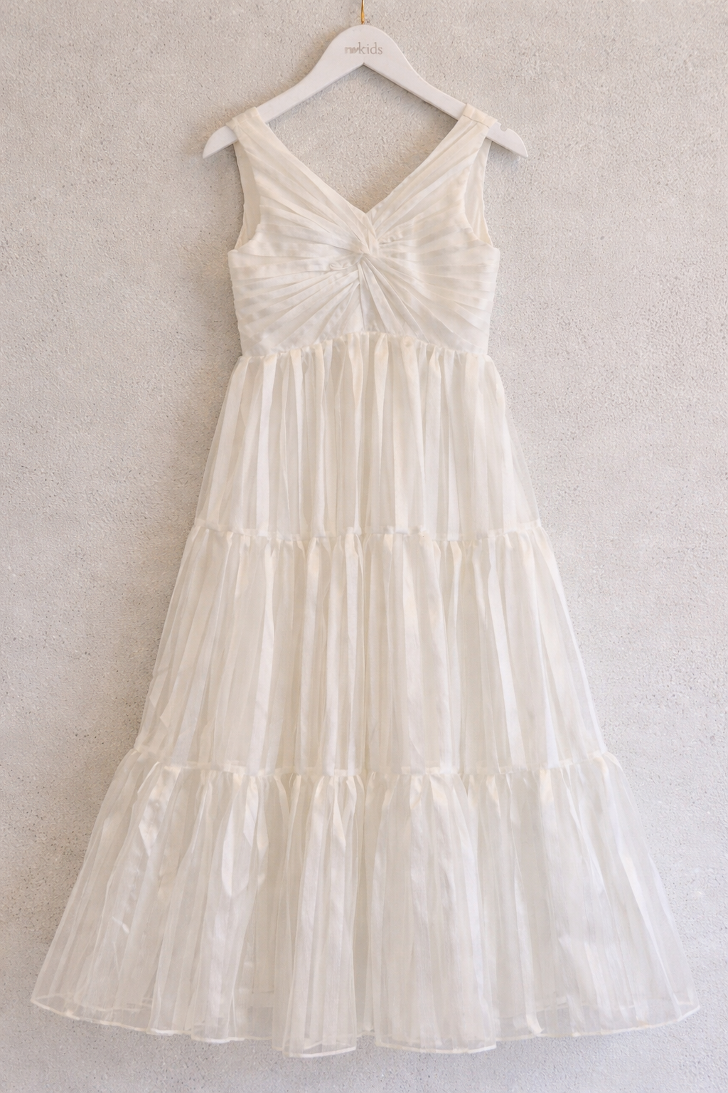 Girls Tired Maxi Dress - Ivory Dress