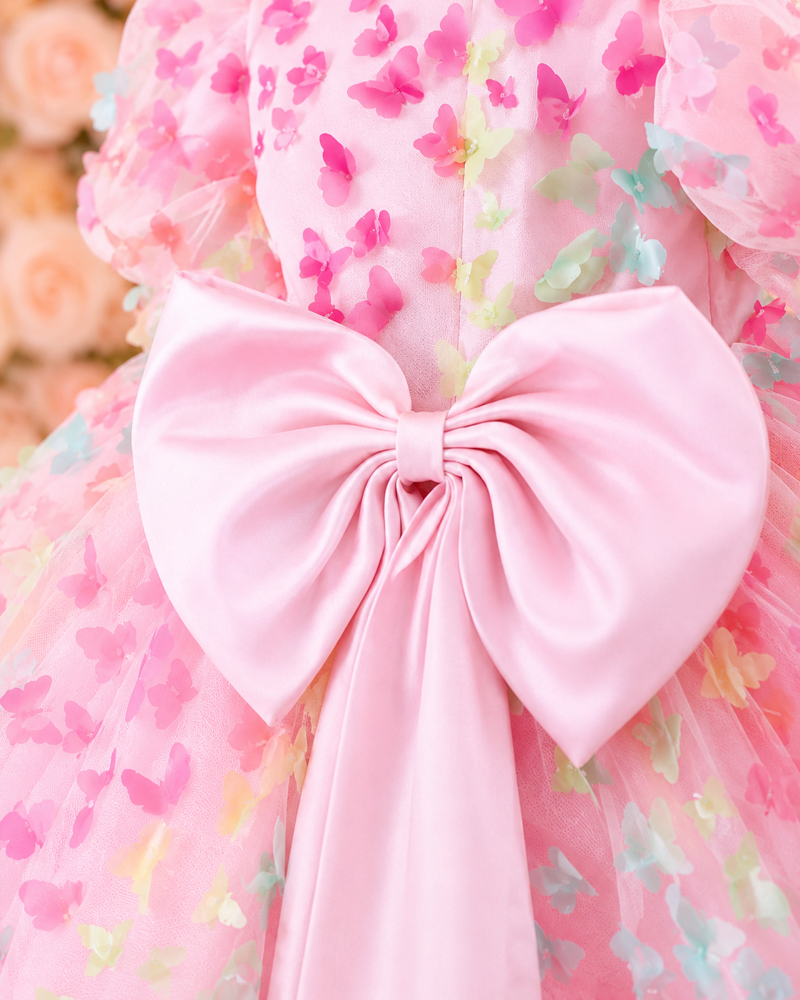 Girls Butterfly Dress - High Low First Birthday