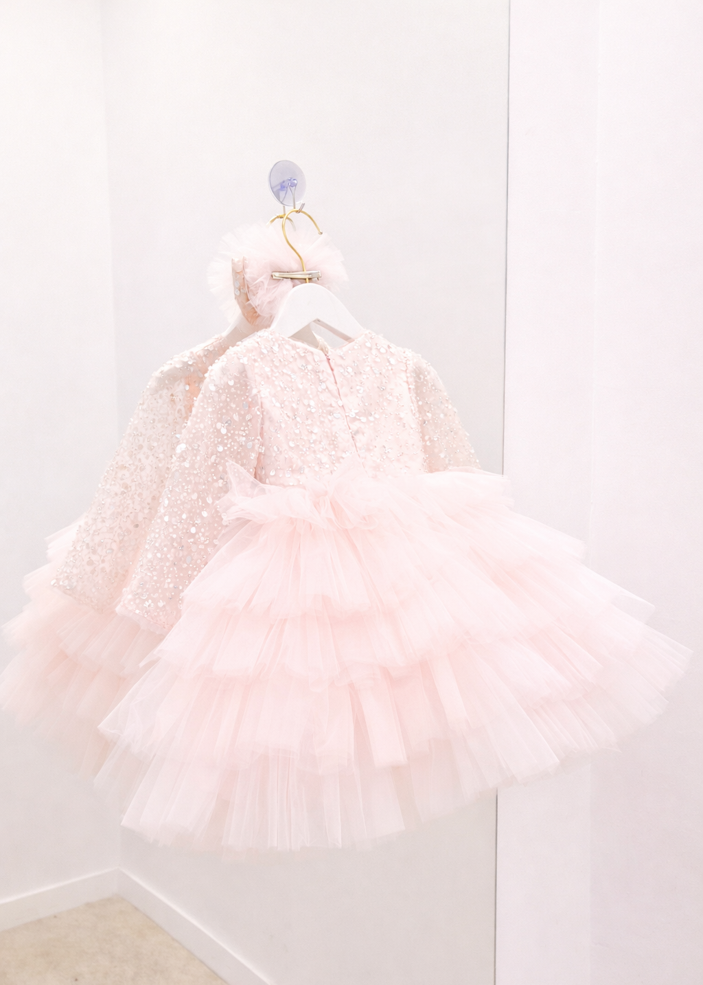First Birthday Princess Dress For Baby Girl - Pink Dress