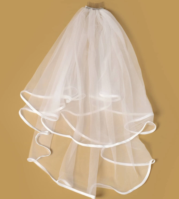 Girls Veil - White