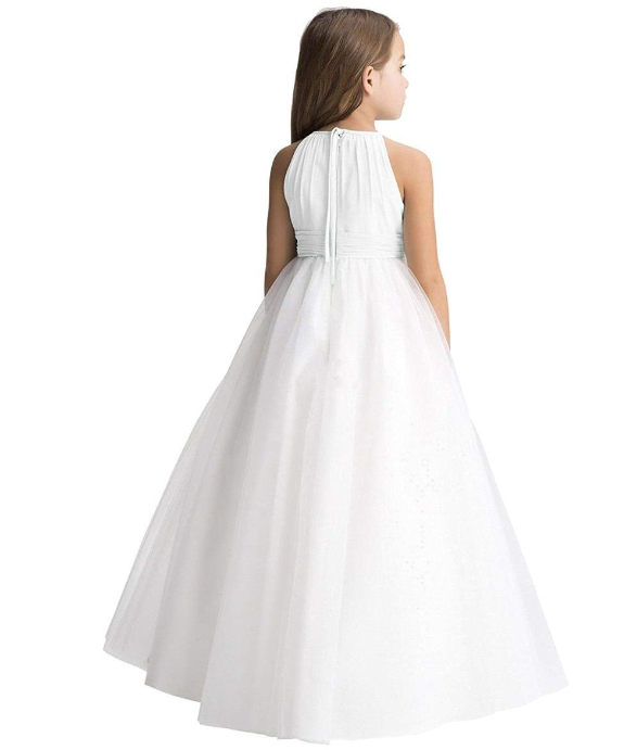 Ivory Flower Girl Dress - Floor Length