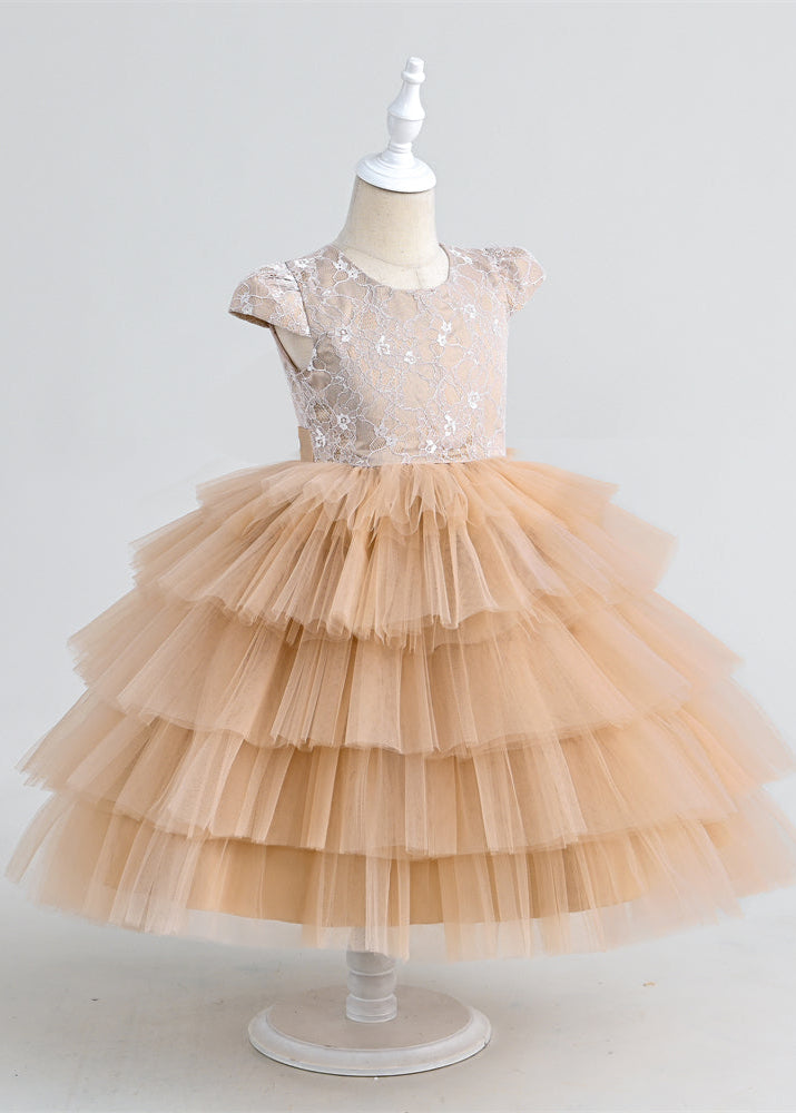 Champagne Flower Girl Dress