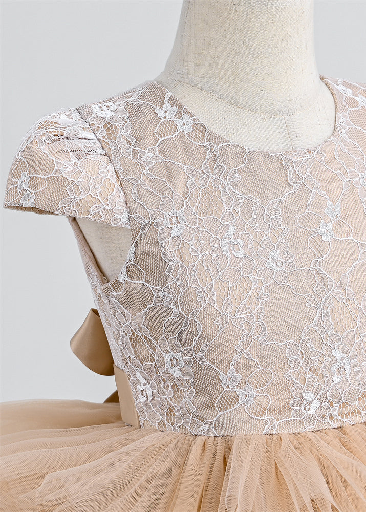 Champagne Flower Girl Dress