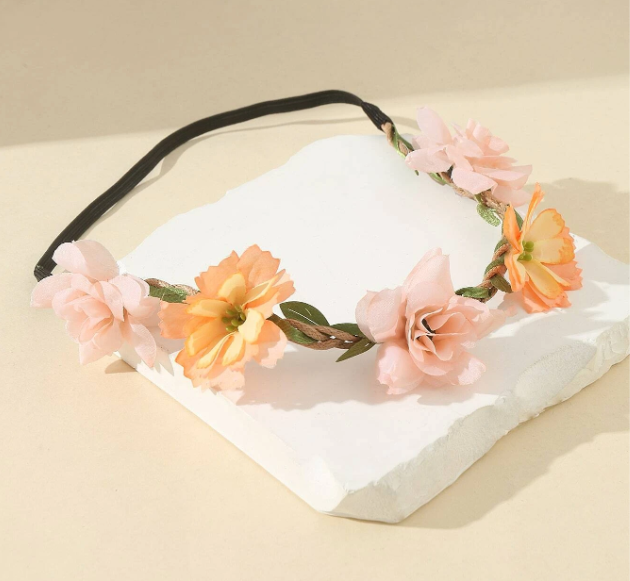 Flowers Headband -Yellow