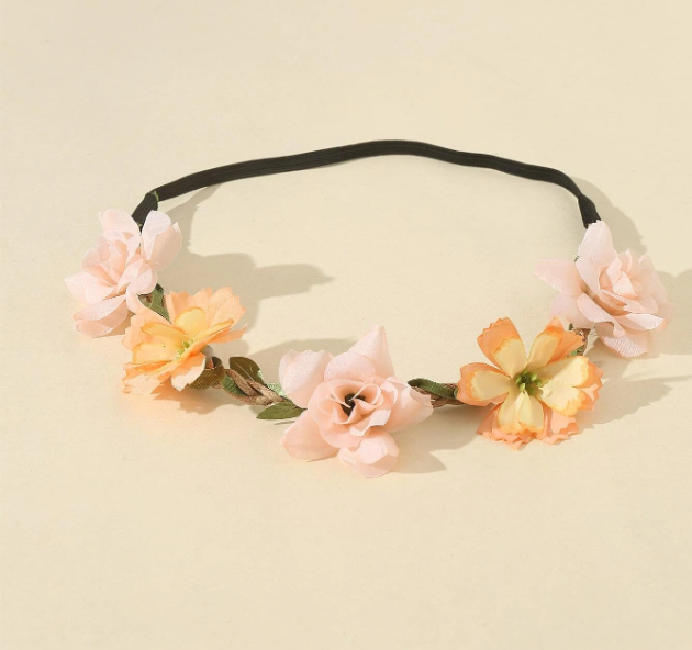 Flowers Headband -Yellow