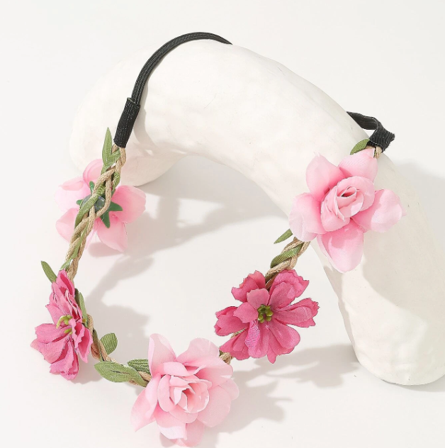 Flowers Headband - Pink