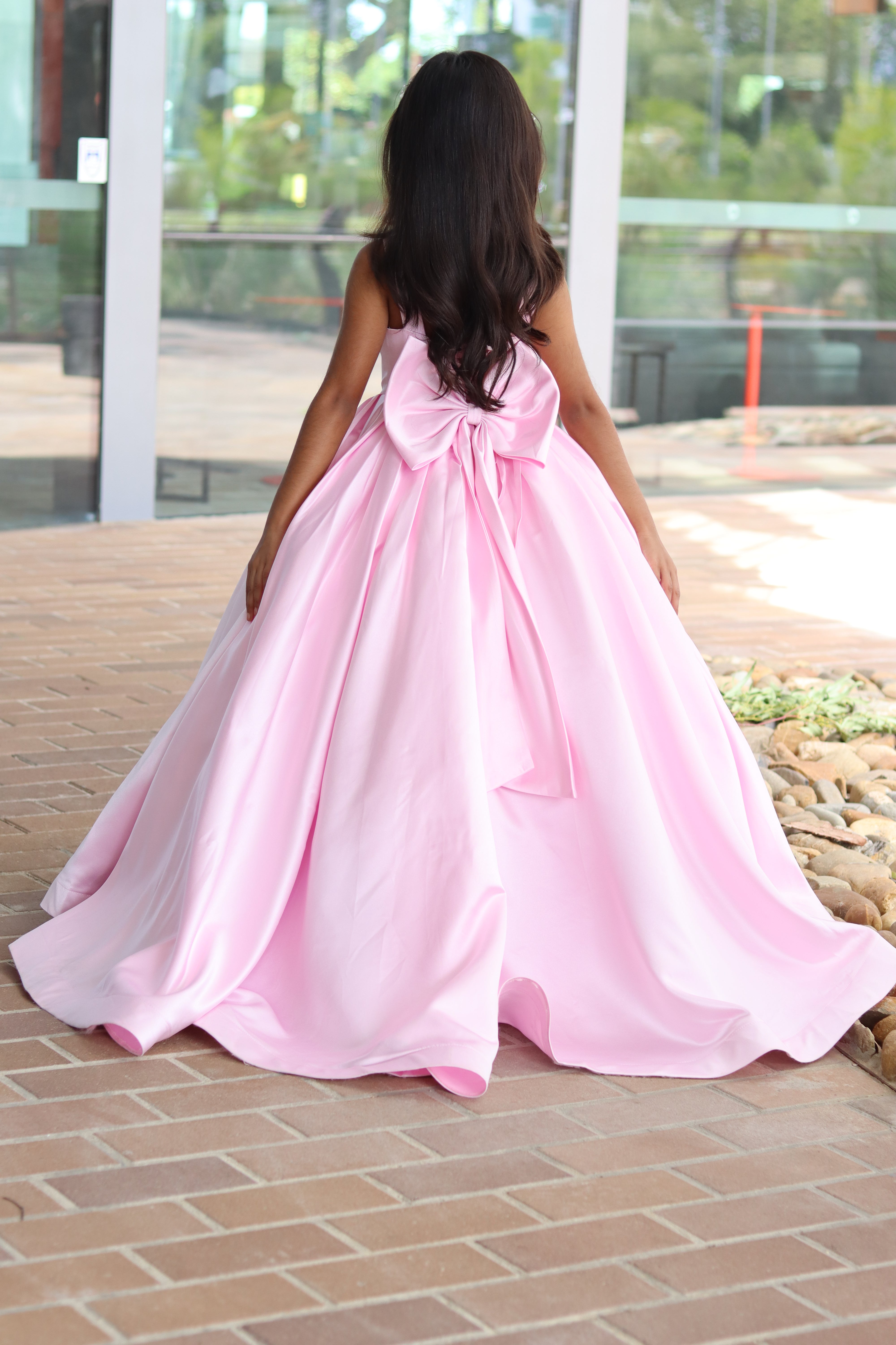 Pink Dress with Train