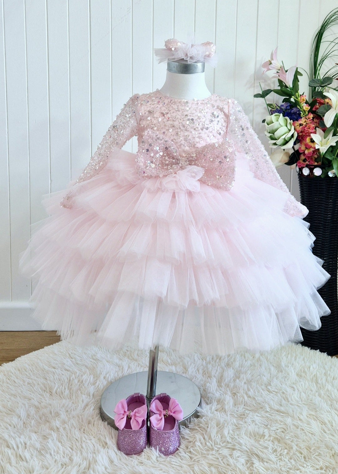 Princess dress for girl -Pink dress
