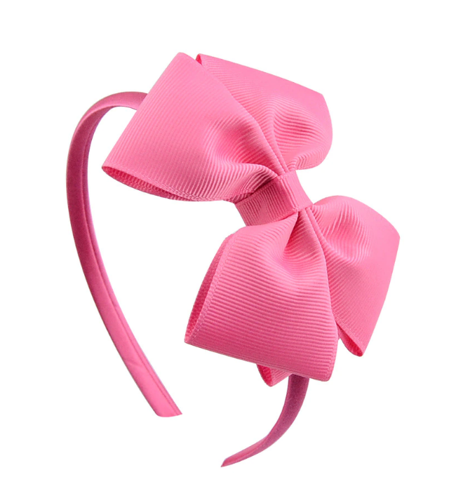 Pink Bow Headband