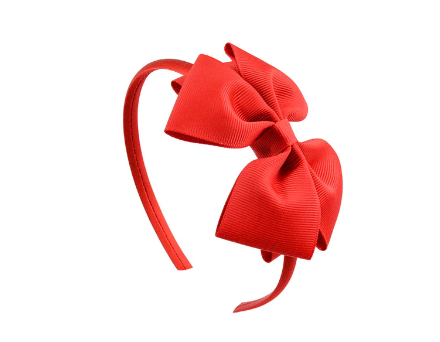 Red Bow Headband
