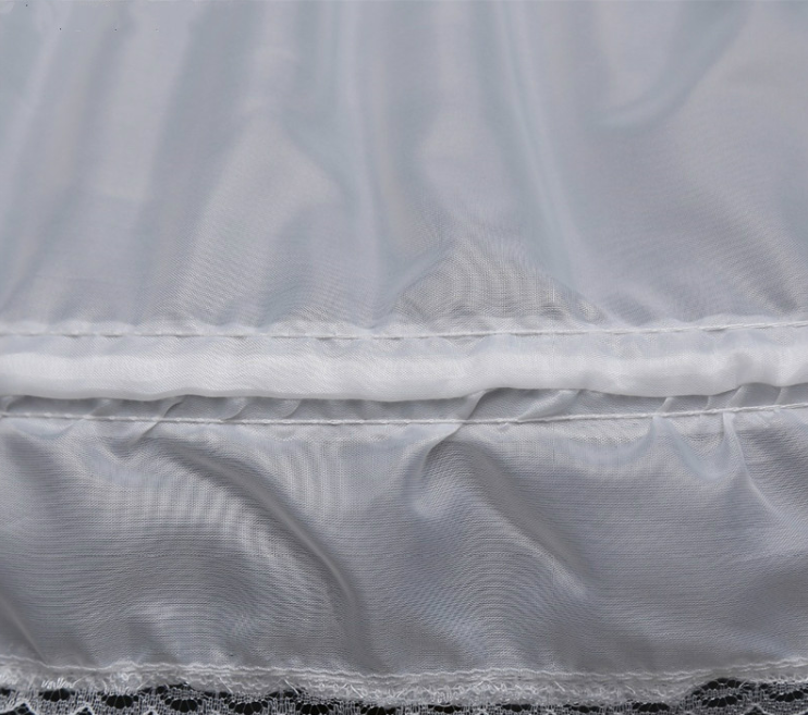 3 Hoops One Layer White Underskirt With 65cm Length