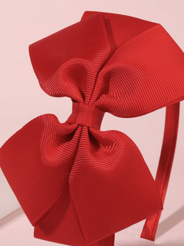 Red Bow Headband