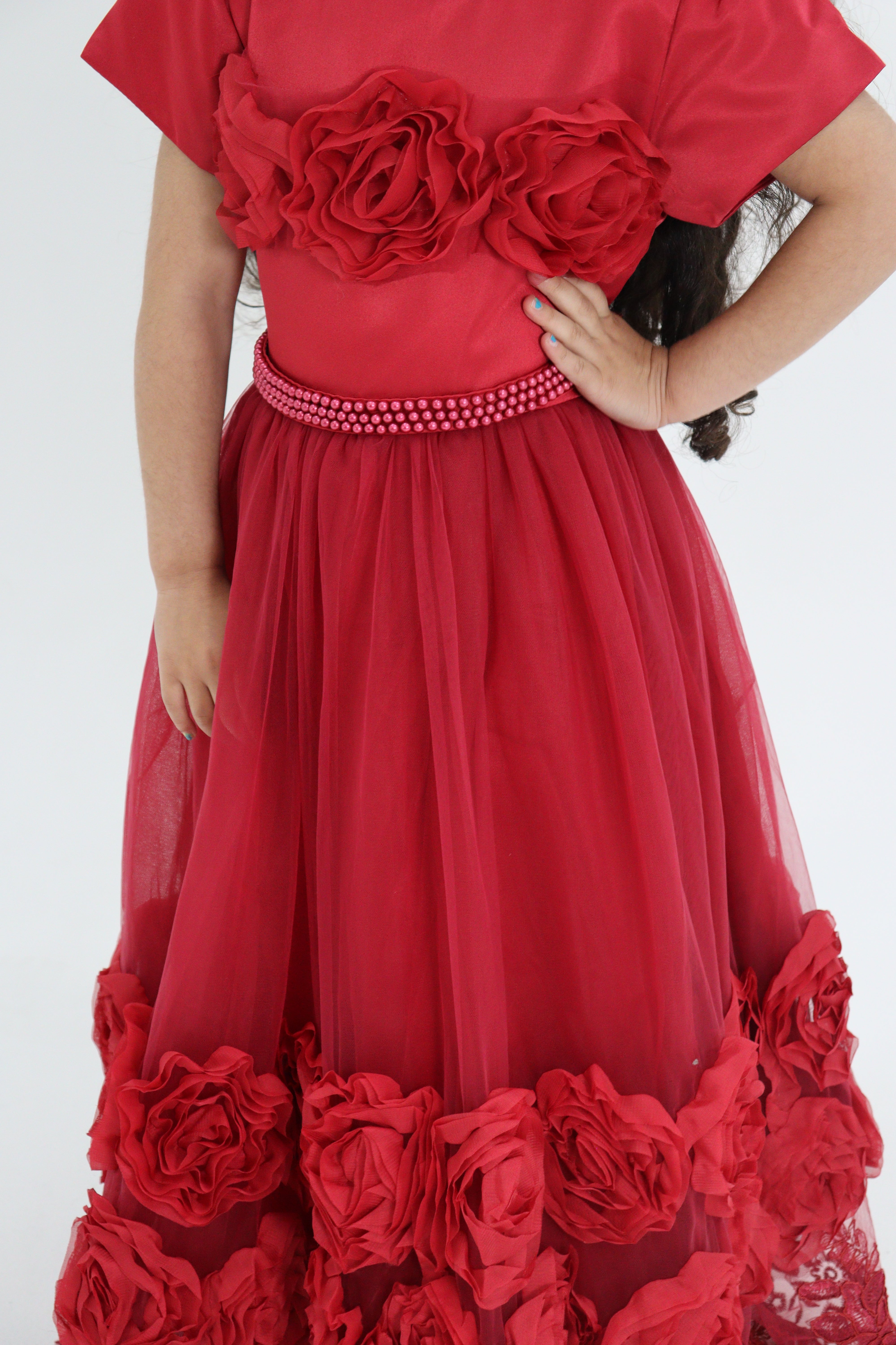 Short Sleeve Red Dress - Christmas Dress